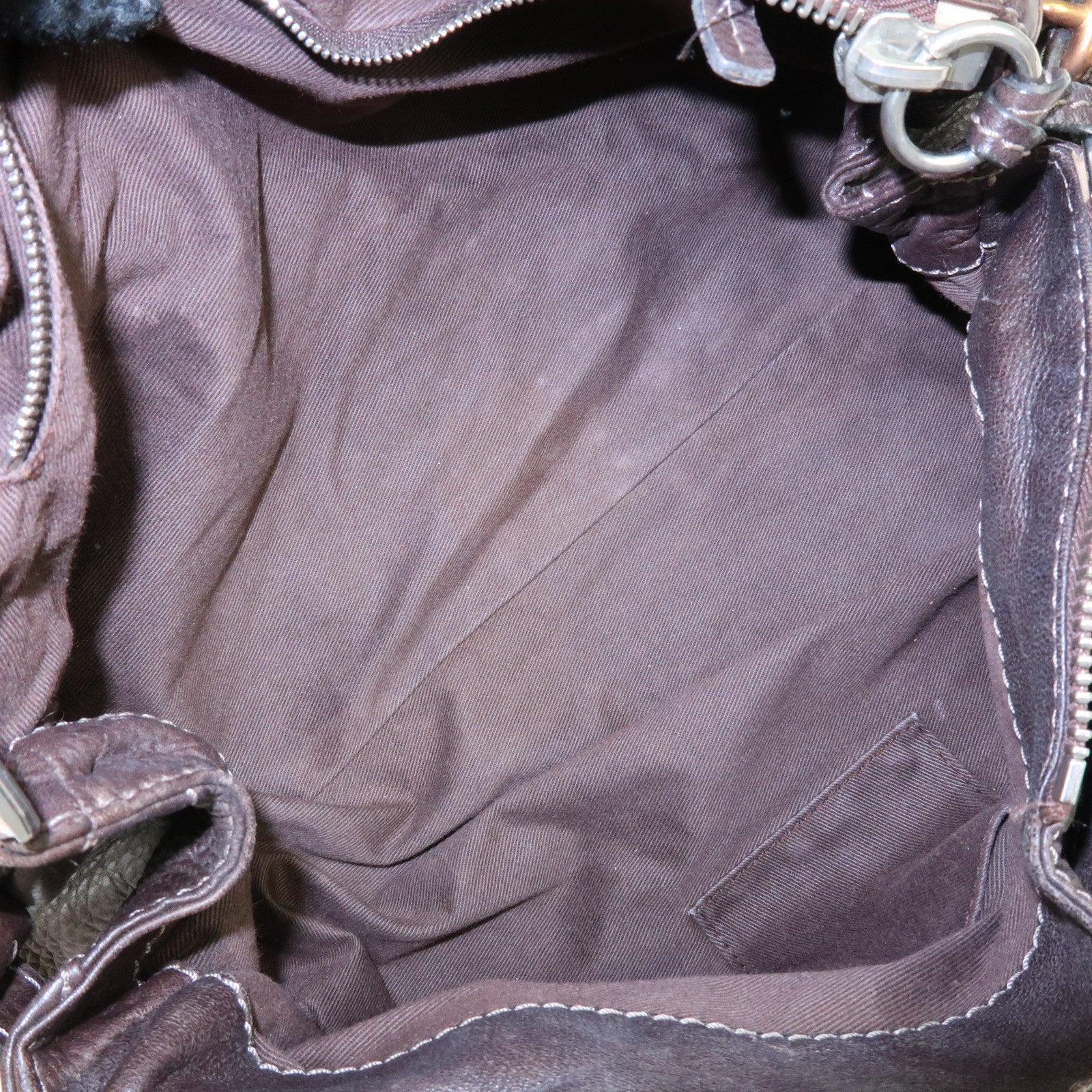 Chloe Paddington Leather Tote Bag Shoulder Bag Dark Brown