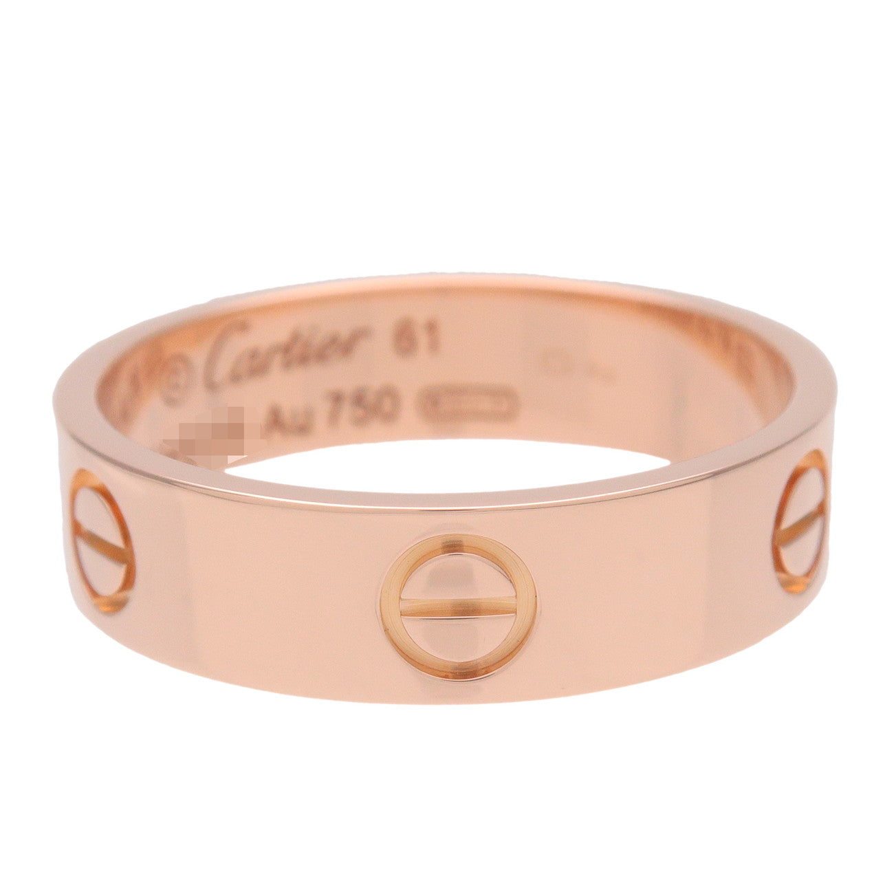 Cartier Love Ring K18 750PG Rose Gold #61 US9.5 EU61 HK21.5