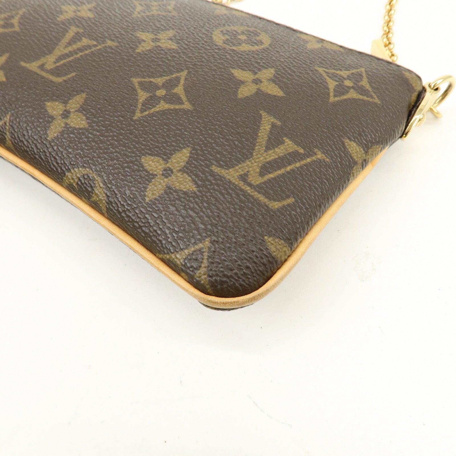 Louis Vuitton Monogram Pochette Milla MM Chain Hand Bag M60094