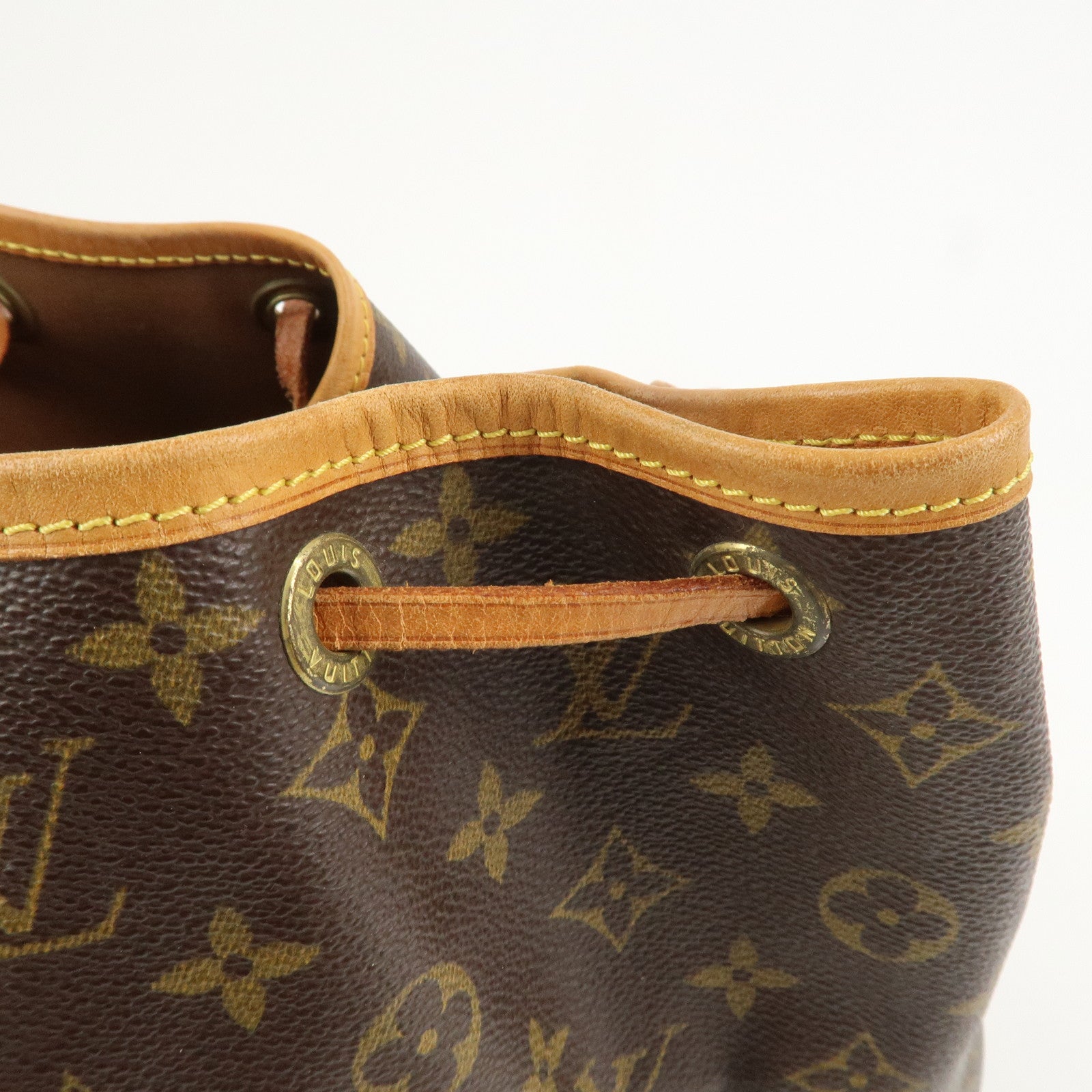 Louis Vuitton Monogram Petit Noe Shoulder Bag Brown M42226