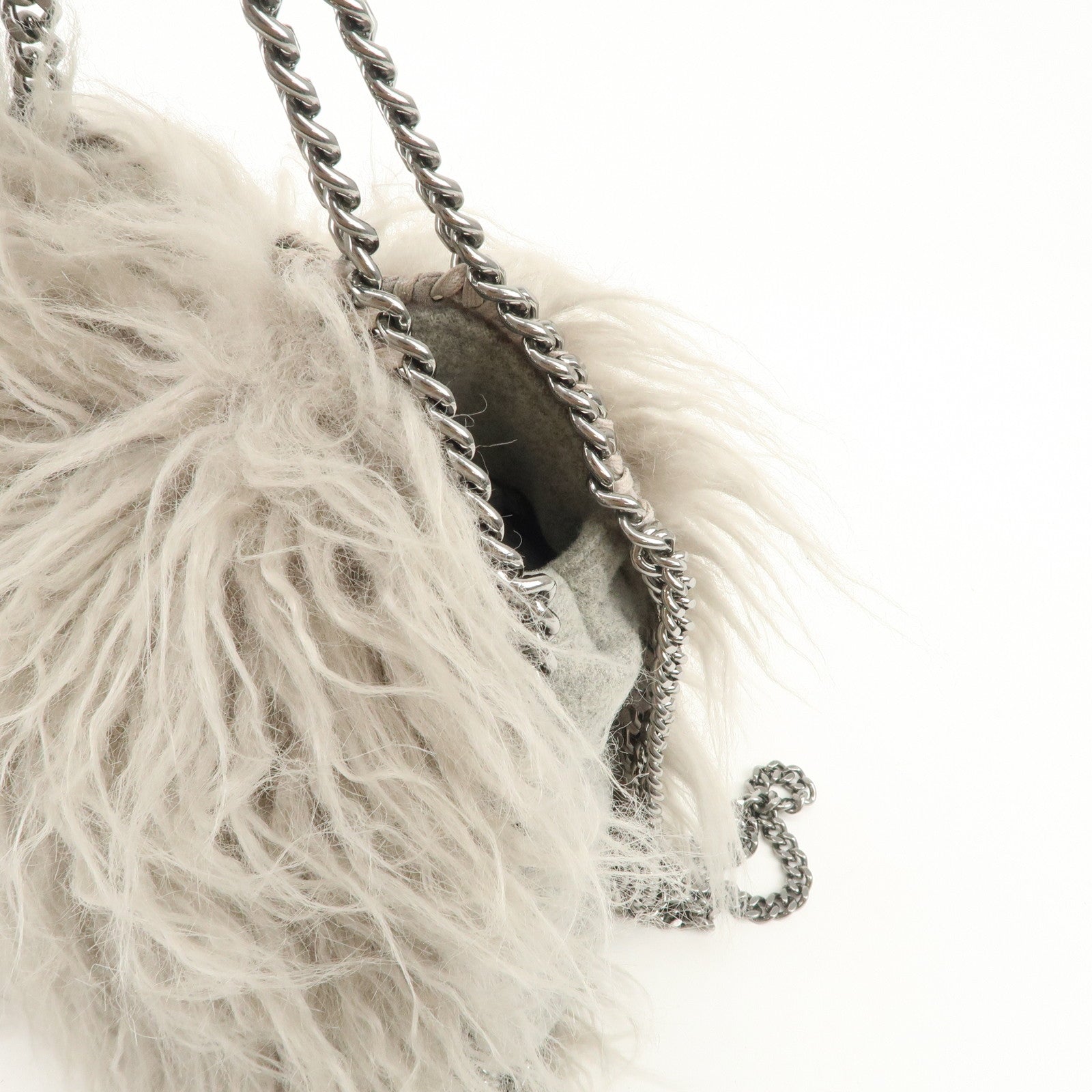 STELLA MCCARTNEY Falabella 2Way Bag Hand Bag Shoulder Bag Gray