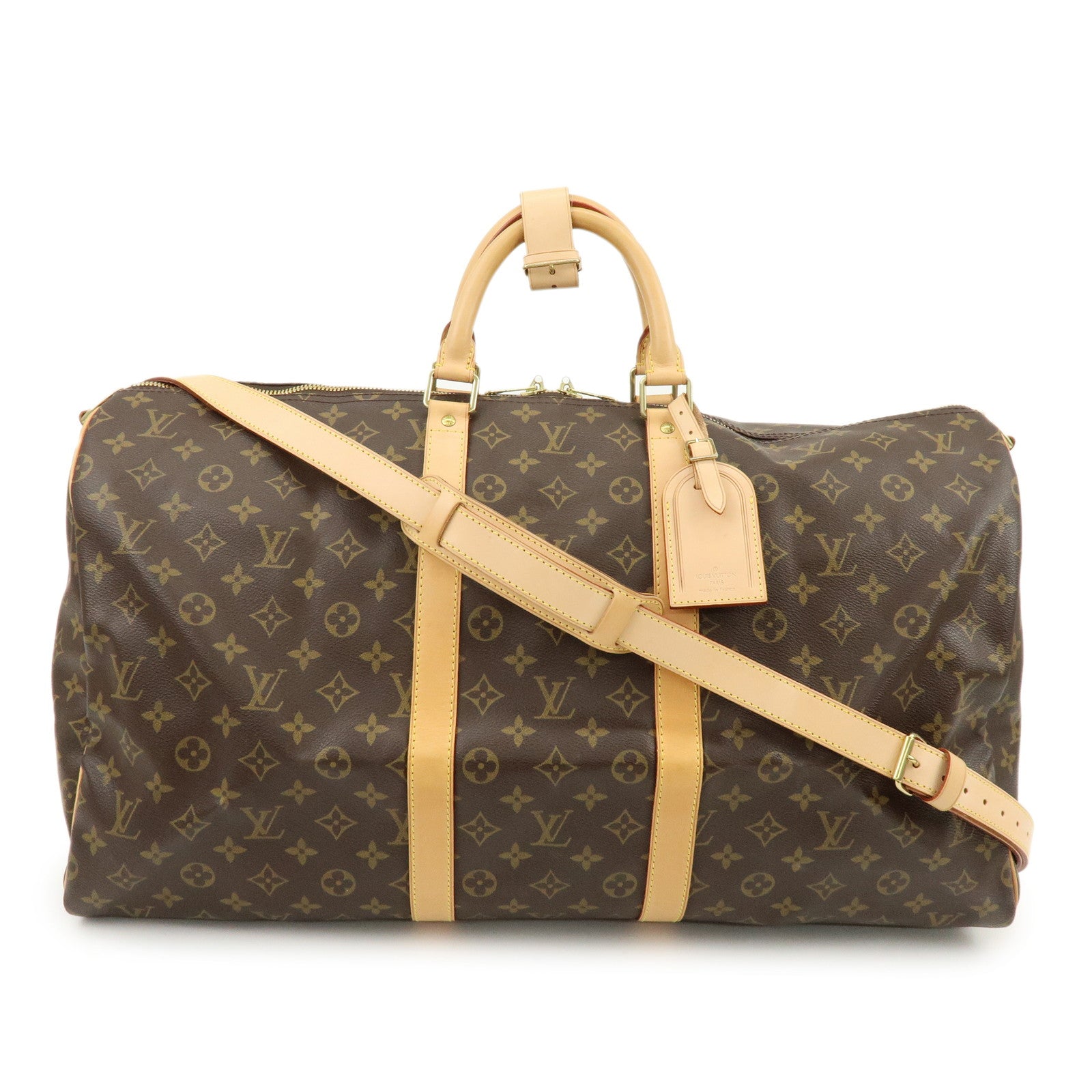Louis Vuitton Monogram Keep All Bandouliere 55 Boston Bag M41414