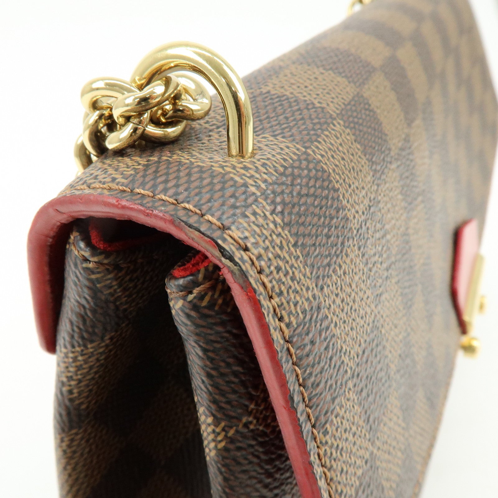 Louis Vuitton Damier Ebene Kaisa Clutch Chain Shoulder Bag N41596