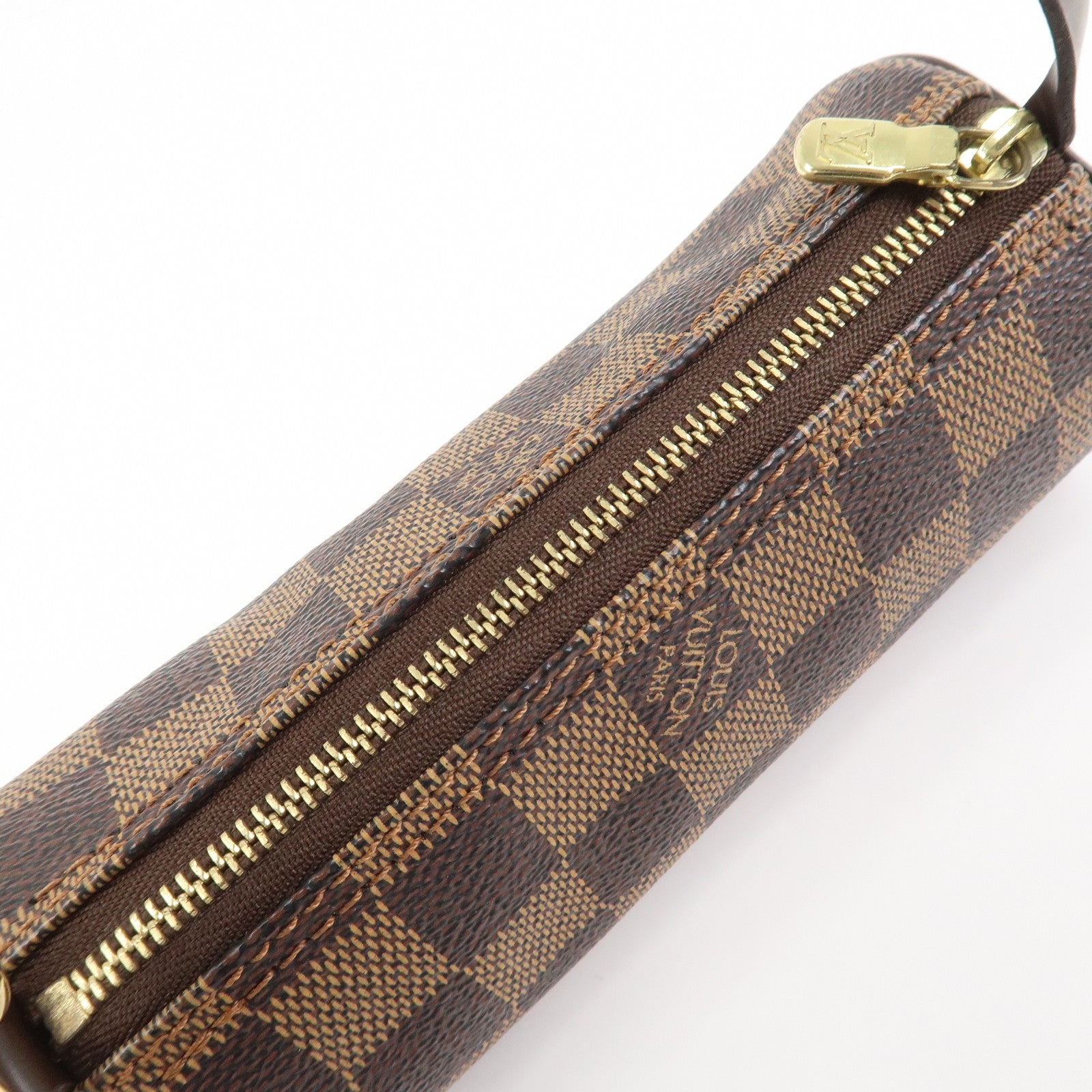 Louis Vuitton Damier Ebene Mini Pouch for Papillon Bag Brown