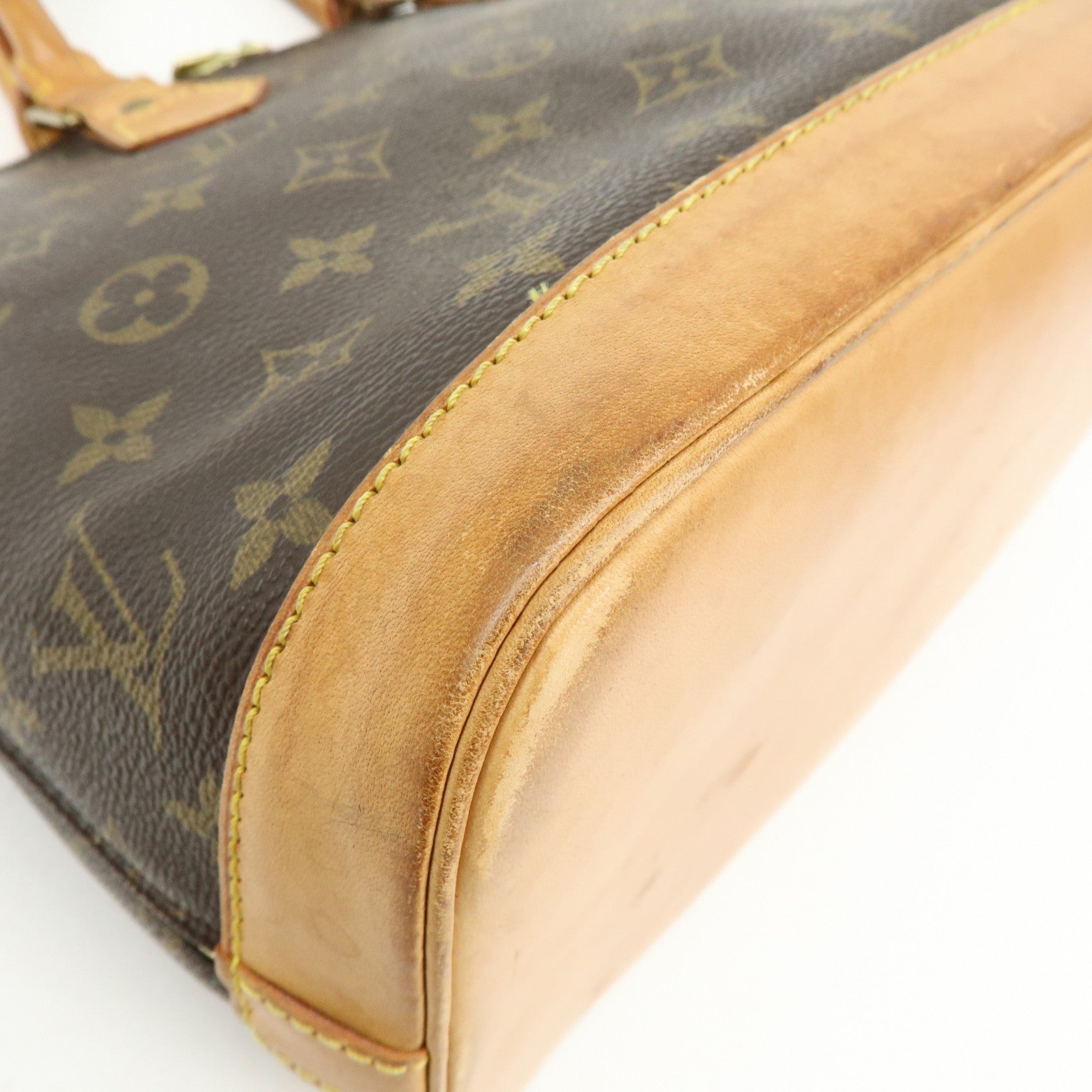 Louis Vuitton Monogram Alma Hand Bag Brown M51130