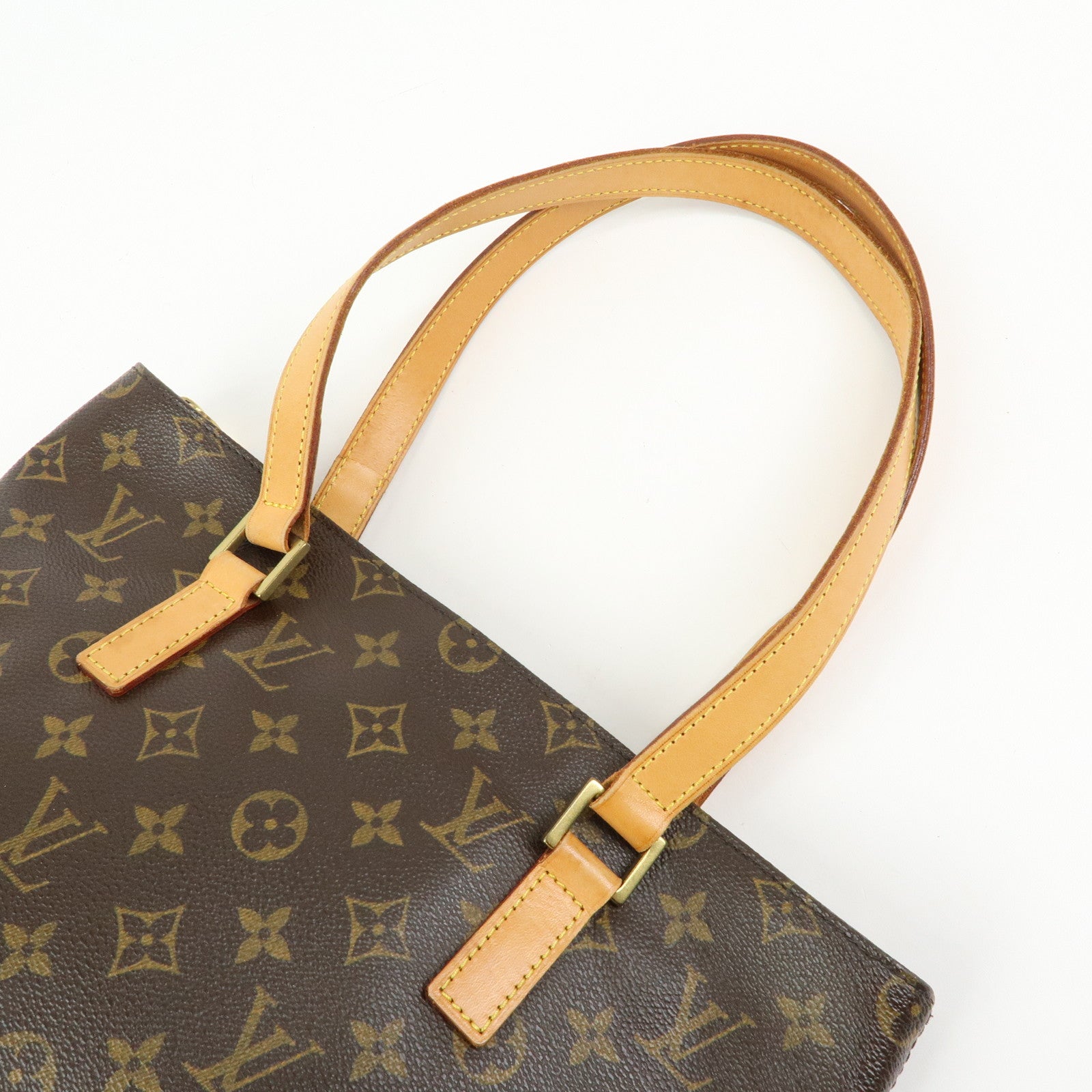 Louis Vuitton Monogram Cabas Piano Tote Bag Hand Bag Brown M51148