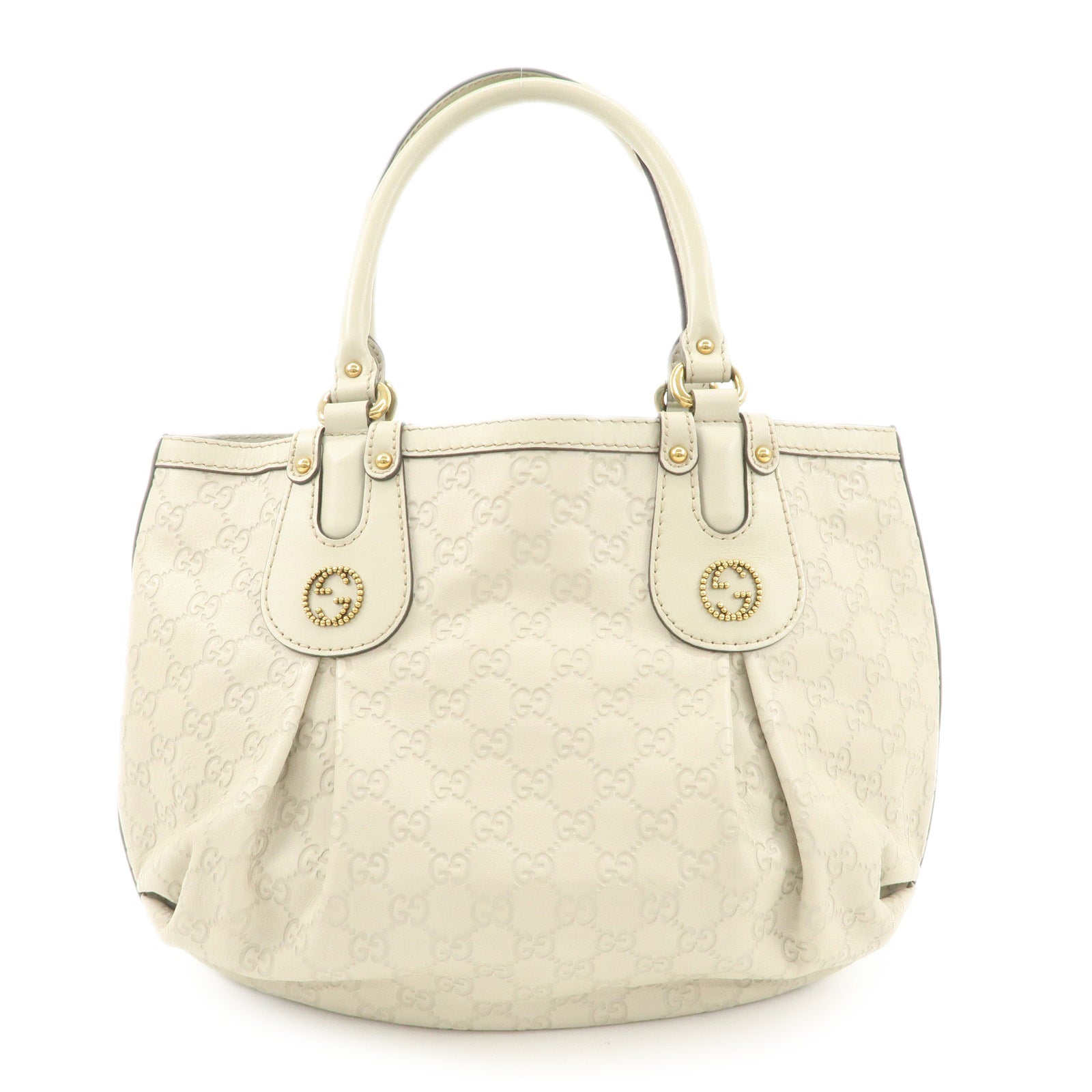 GUCCI Scarlett Guccissima Leather Tote Bag Hand Bag Beige 269953