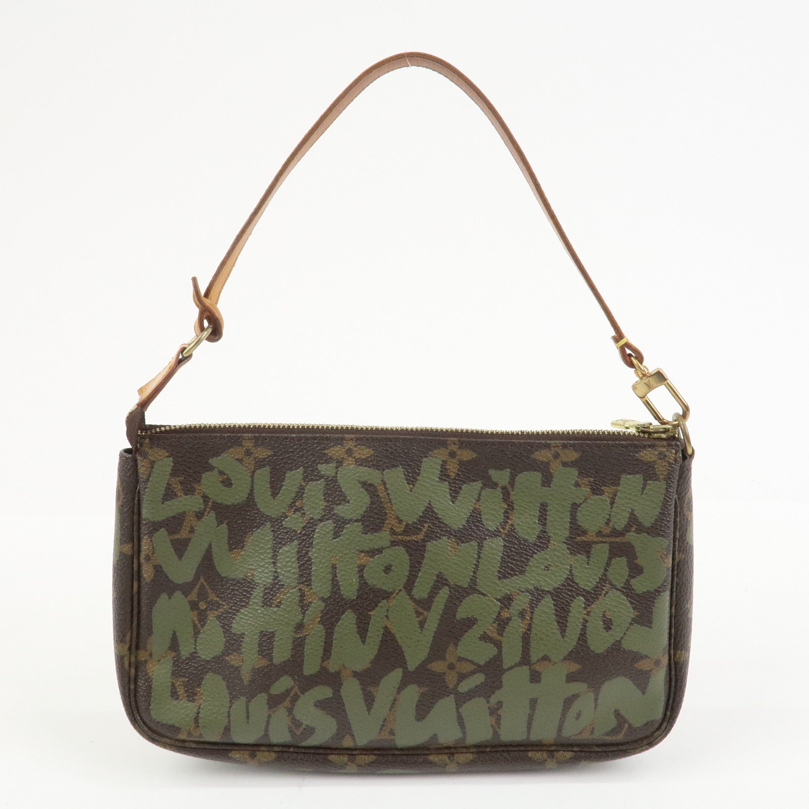 Louis Vuitton Monogram Graffiti Pochette Accessoires Khaki M92191