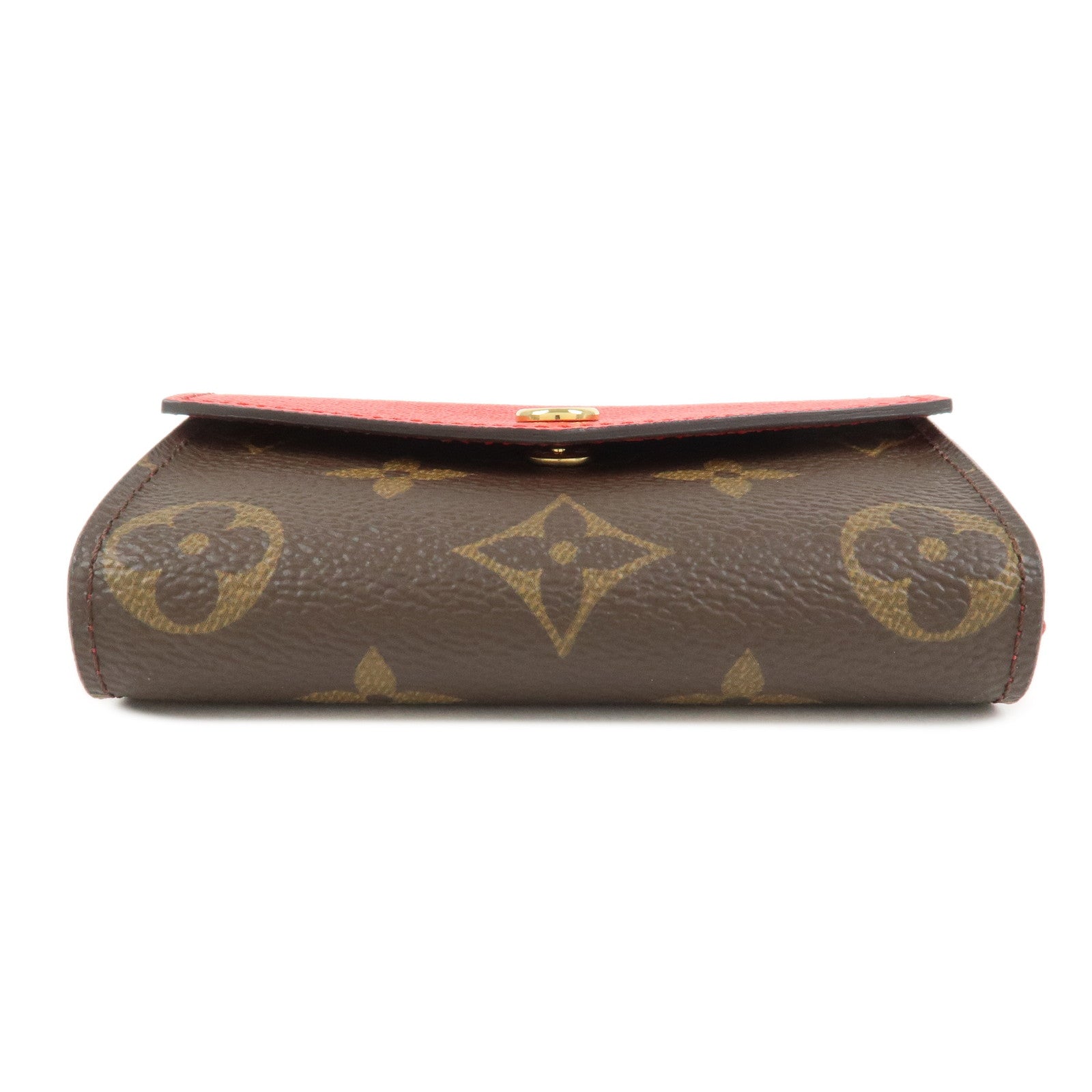 Louis Vuitton Monogram Multicartes Sarah Card Case Brown Red M61274
