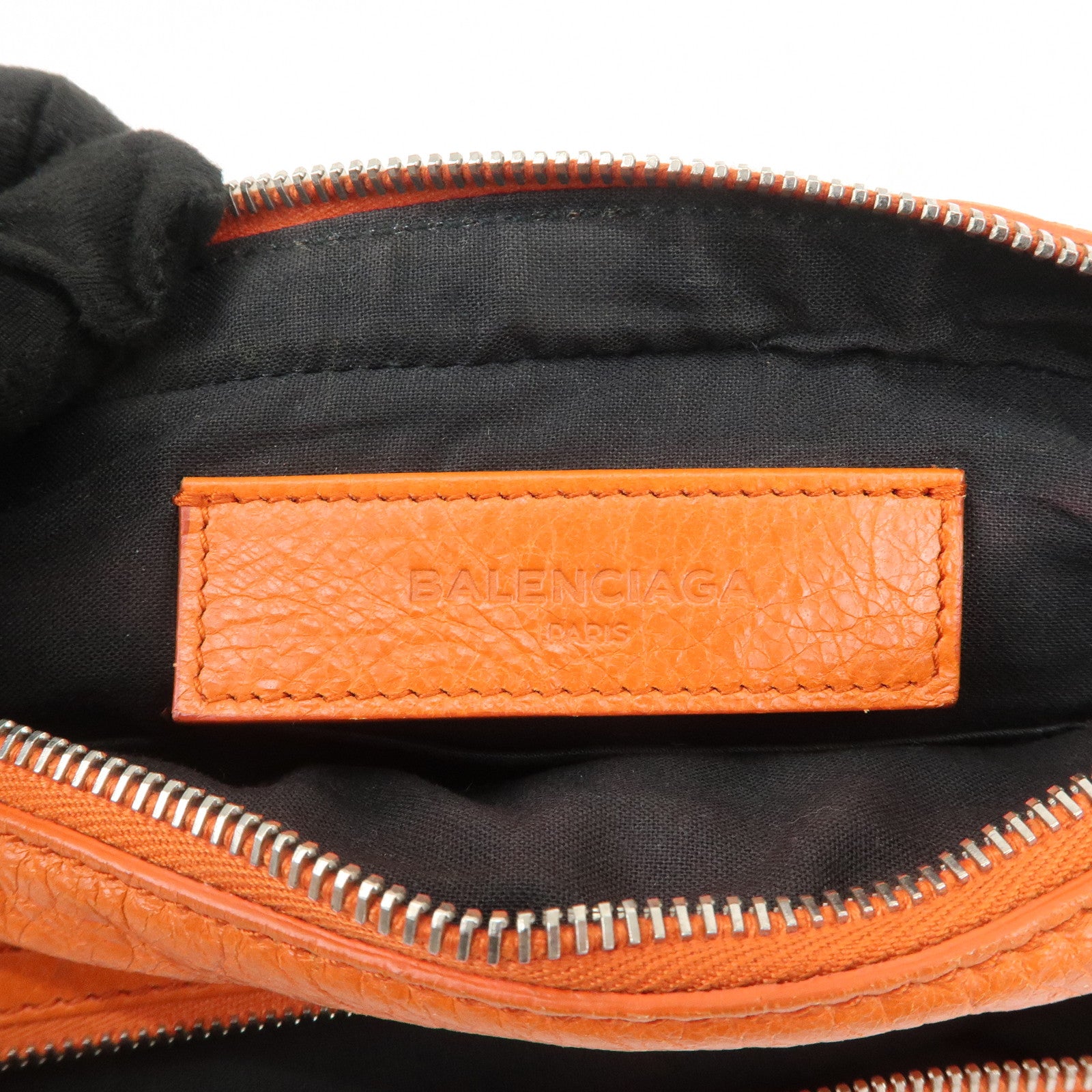 BALENCIAGA Neo Lift Leather Body Bag Crossbody Bag Orange 341628