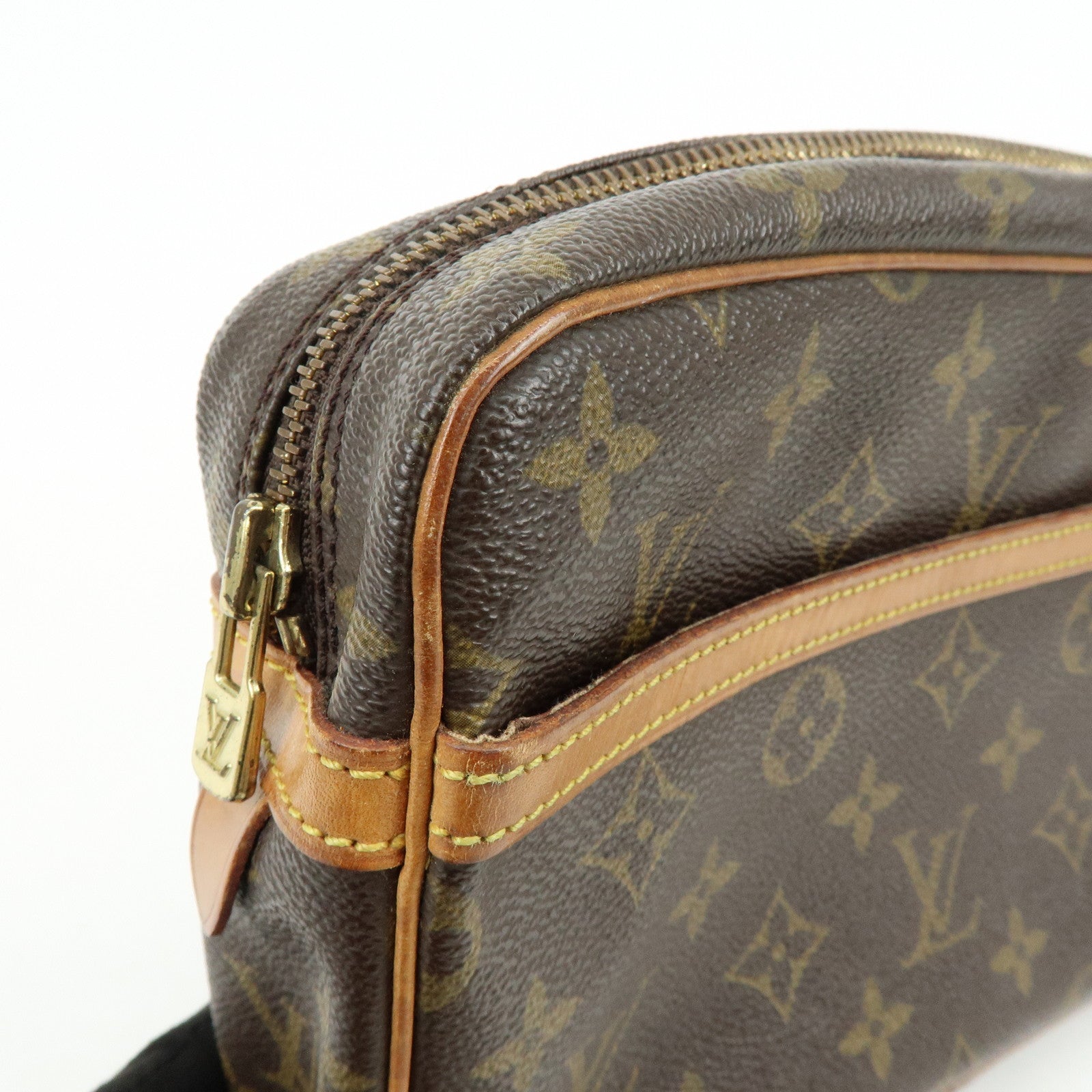 Louis Vuitton Monogram Compiegne 28 Pouch Clutch Bag Brown M51845