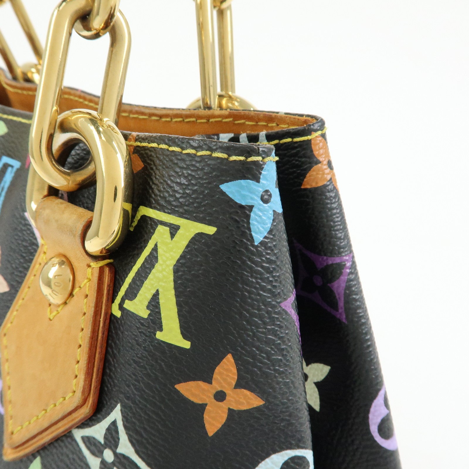Louis Vuitton Monogram Multicolor Audra Hand Bag Noir Black M40048