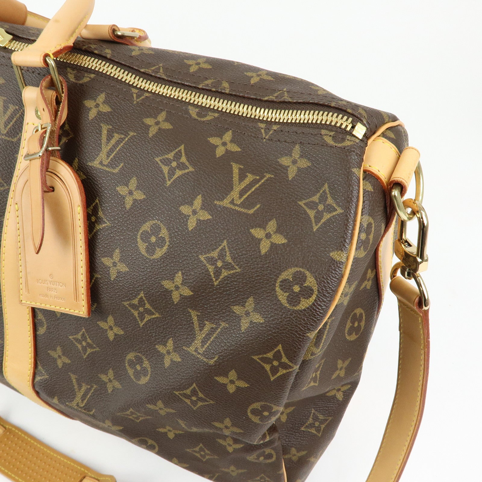 Louis Vuitton Monogram Keep All Bandouliere 50 Boston Bag M41416