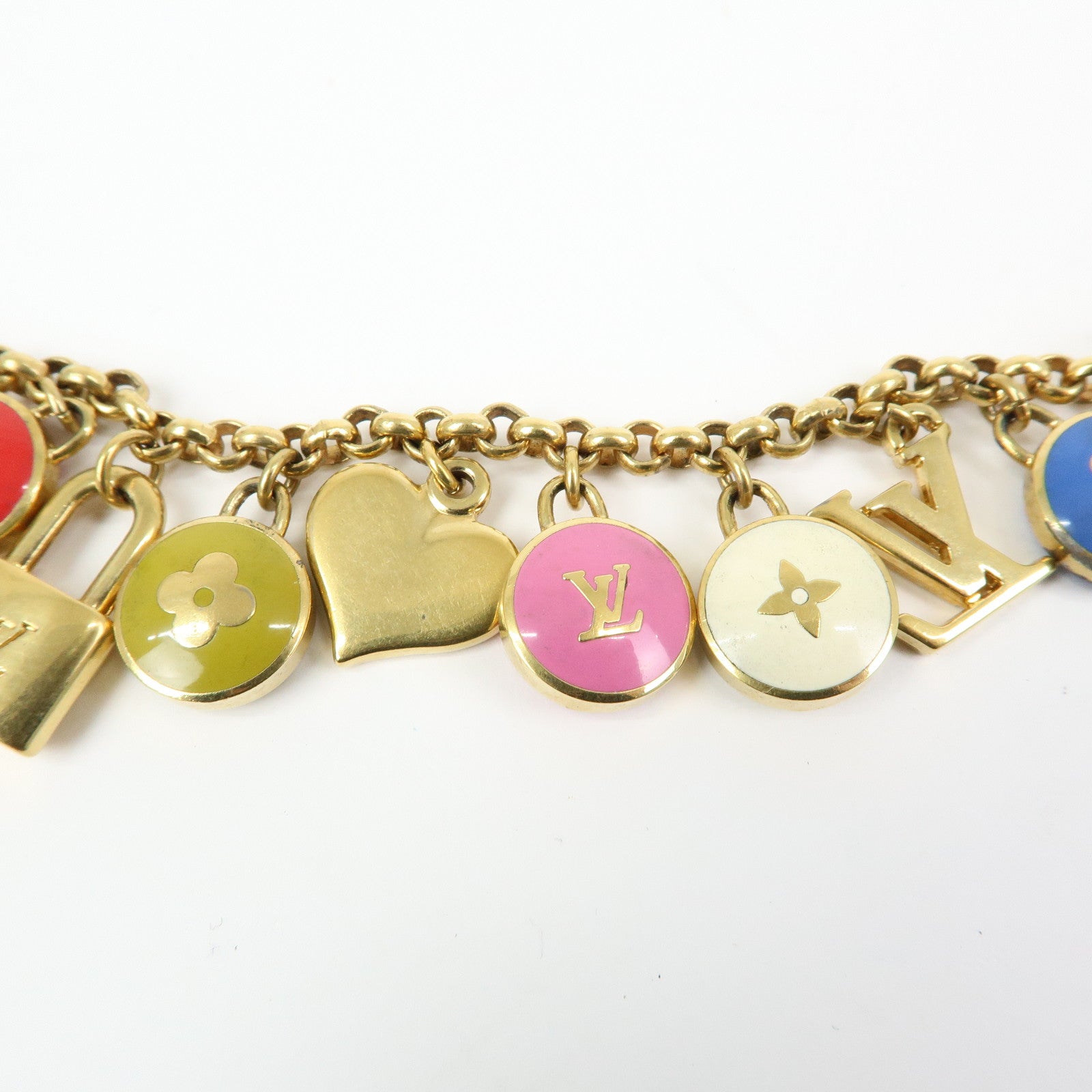 Louis Vuitton Monogram Porte Cles Chaine Pastille Bag Charm M65380