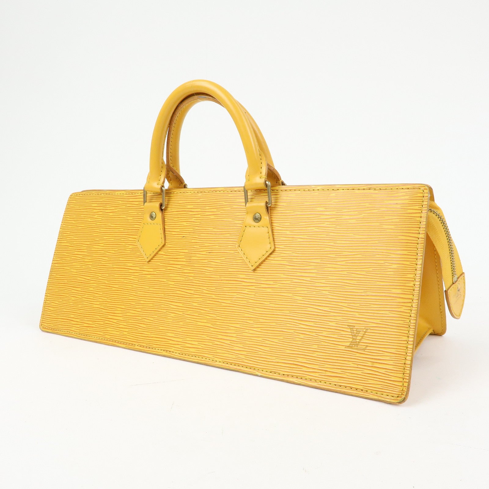 Louis Vuitton Epi Sac Triangle Hand Bag Tassili Yellow M52099