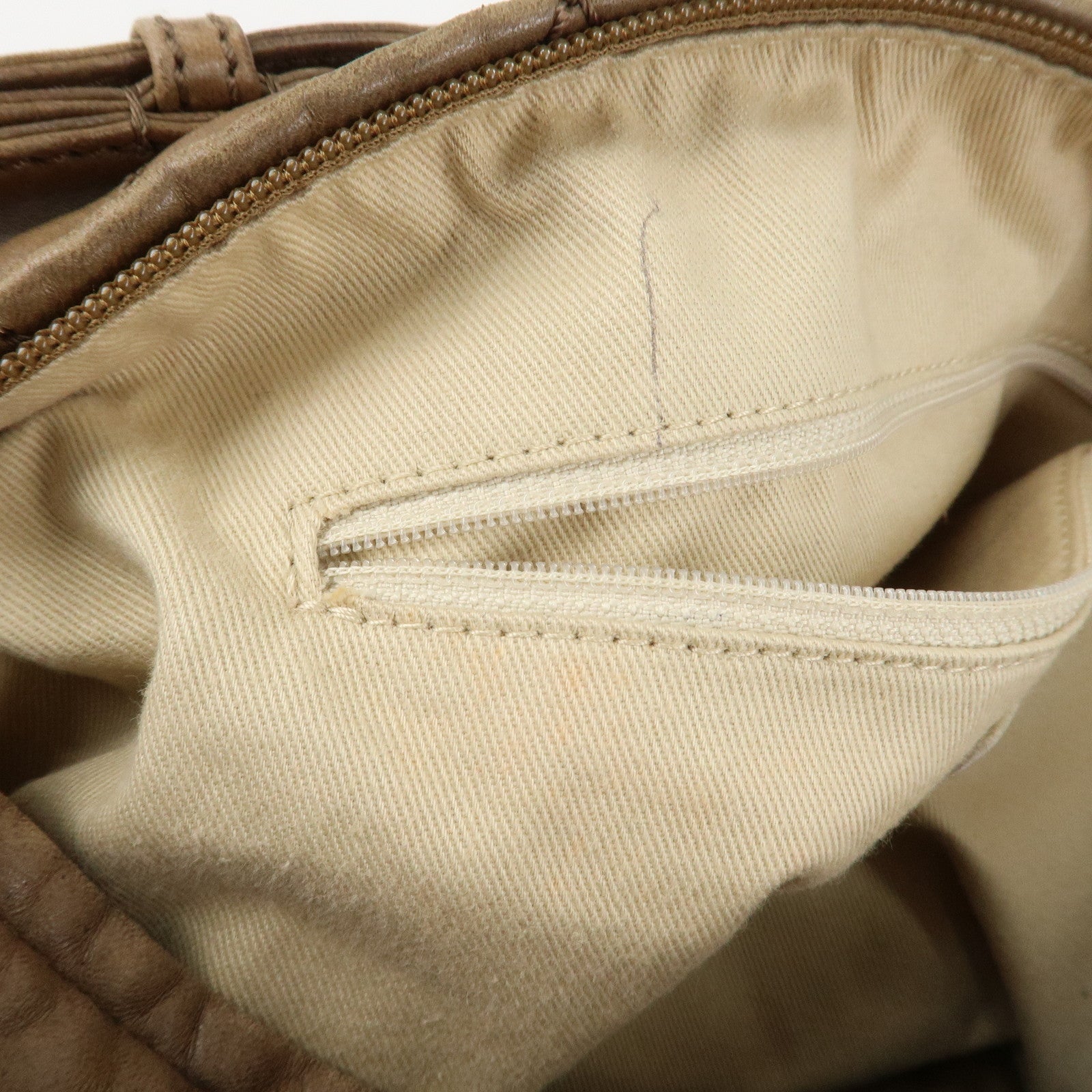 CHANEL Wild Stitch Leather Shoulder Bag Hand Bag Brown Used