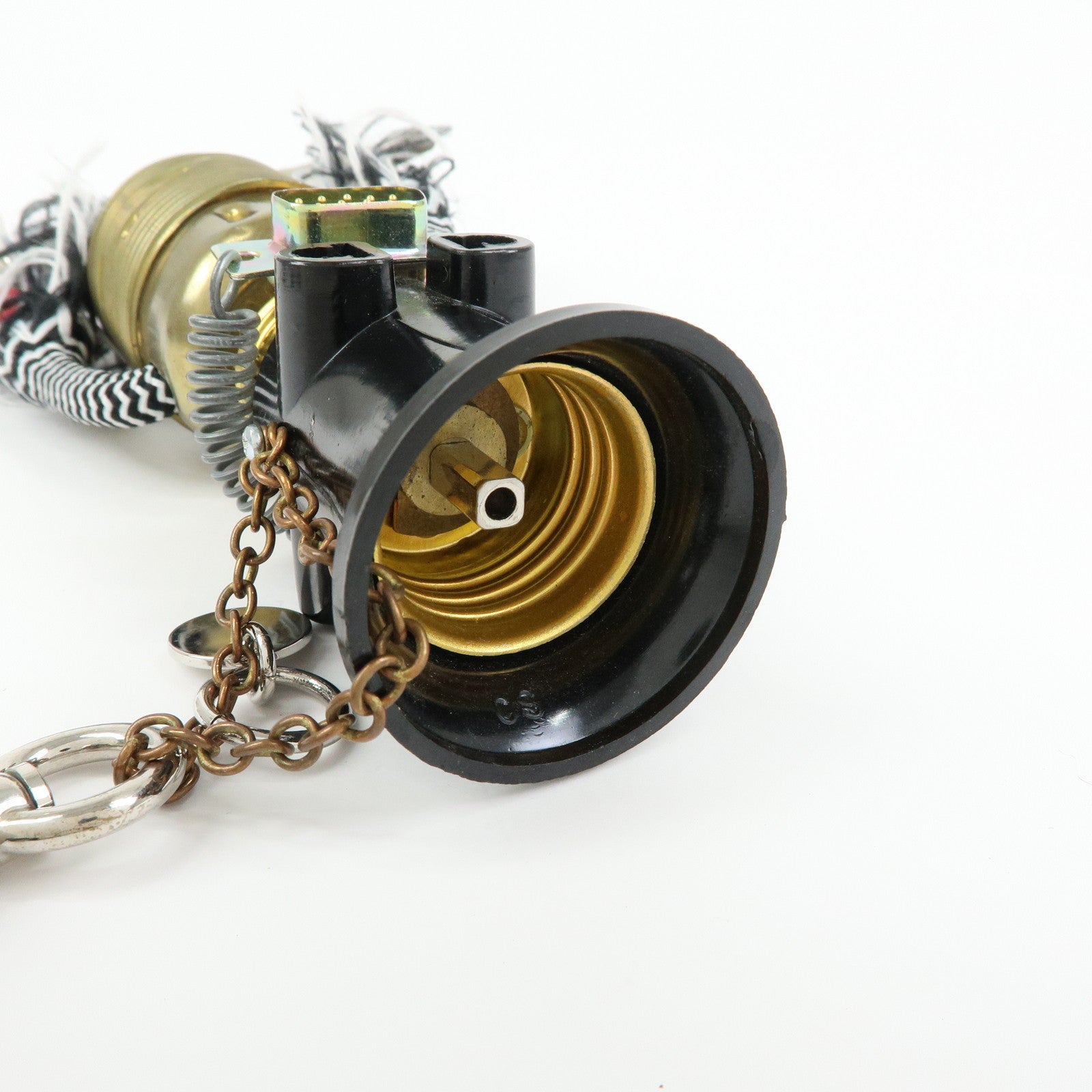 PRADA Robot Metal Plastic Bag Charm Key Charm Silver Gold