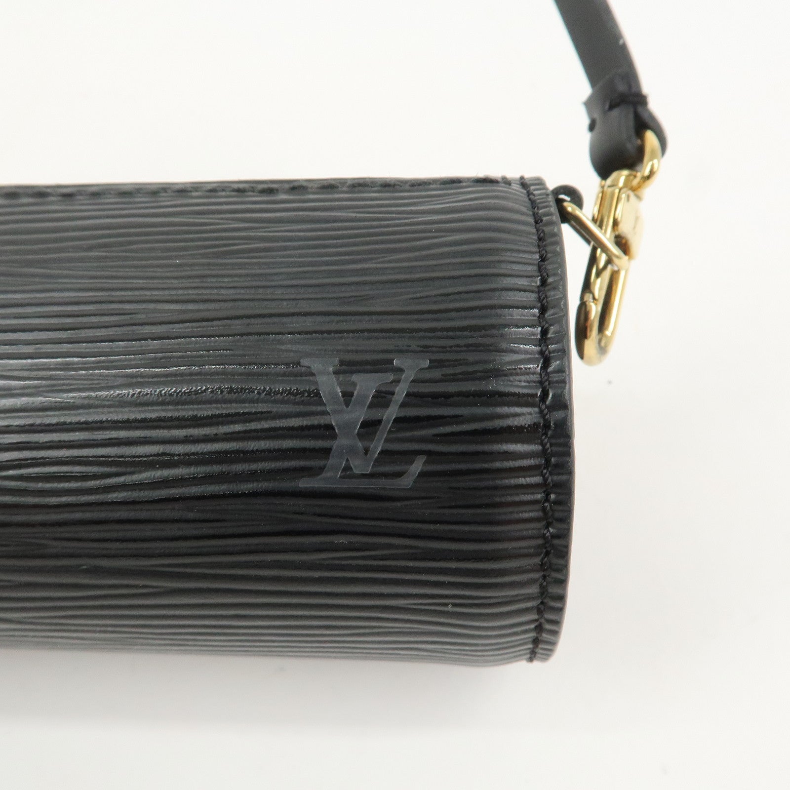 Louis Vuitton Epi Leather Mini Pouch For Soufflot Hand Bag Noir