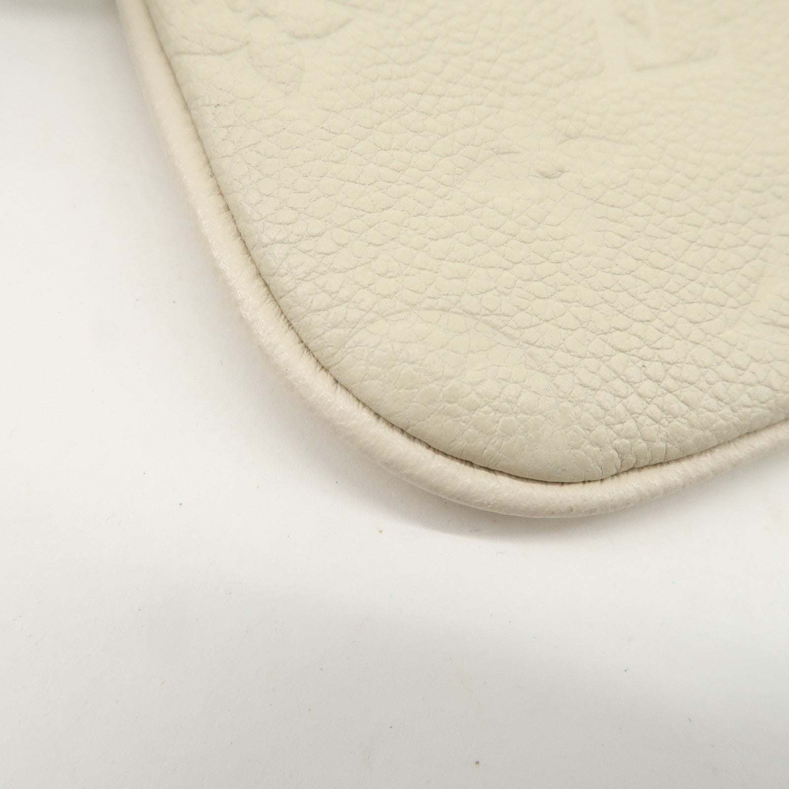 Louis Vuitton Monogram Empreinte Citadines Pouch Hand Bag Neige