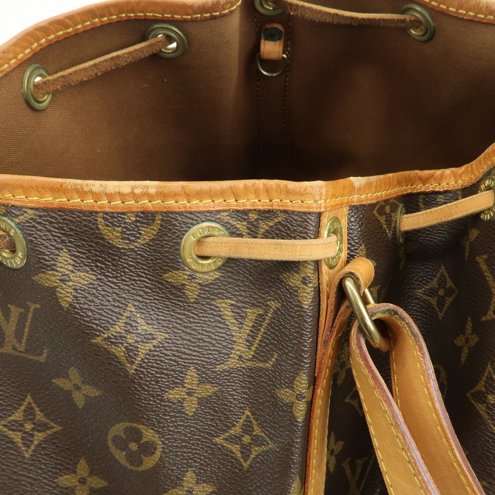 Louis Vuitton Monogram Noe Shoulder Bag Hand Bag Brown M42224