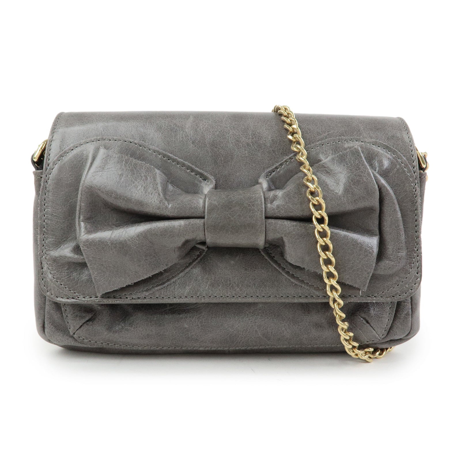 VALENTINO RED Valentino 2Way Bag Chain Shoulder Bag Hand Bag Gray