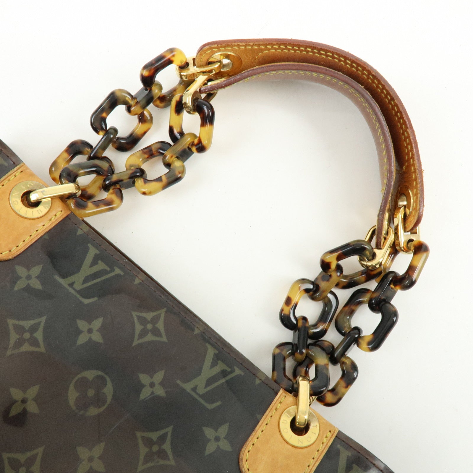 Louis Vuitton Monogram Cabas Ambre PM Tote Bag Clear Brown M92502