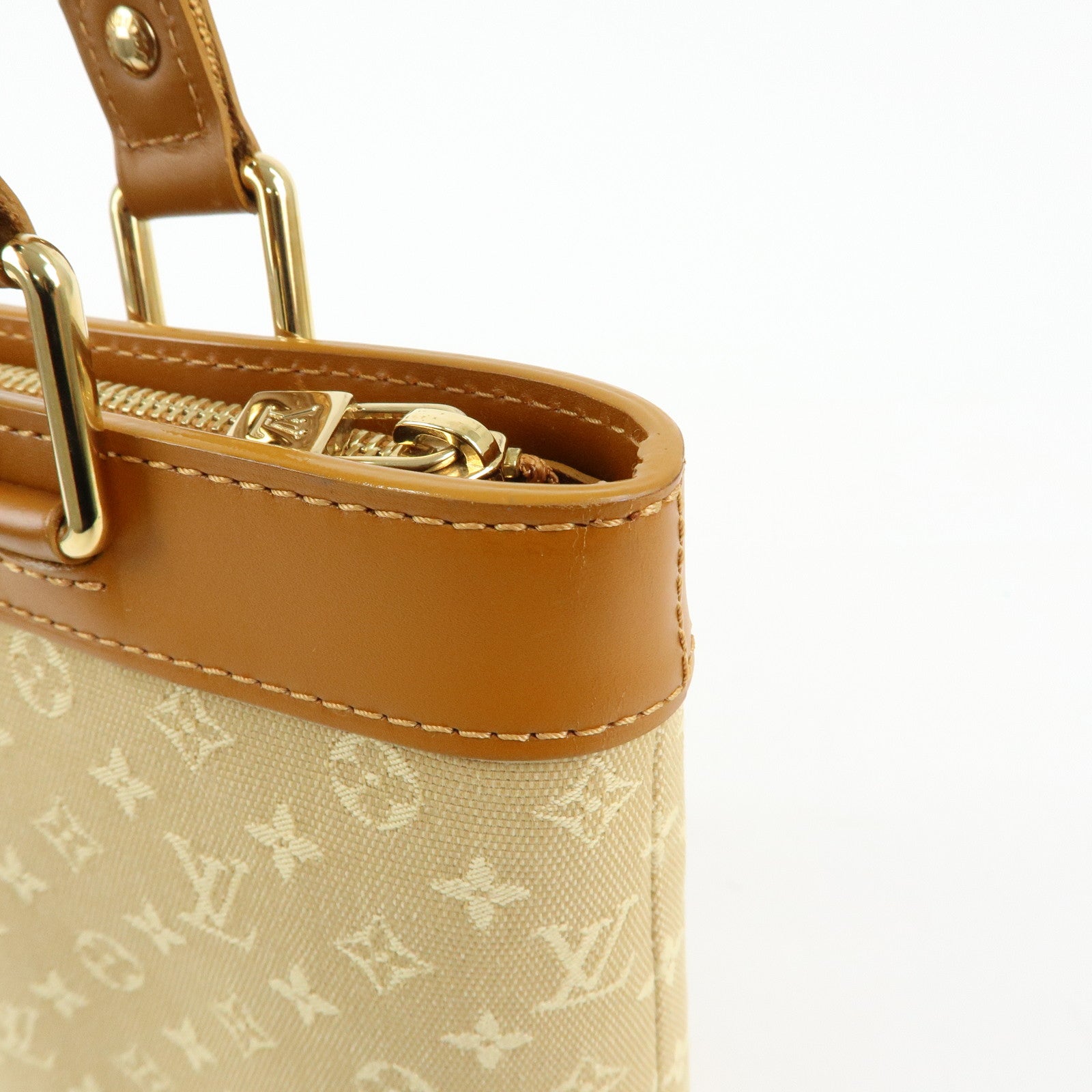 Louis Vuitton Monogram Mini Lucille PM Hand Bag Beige M92684
