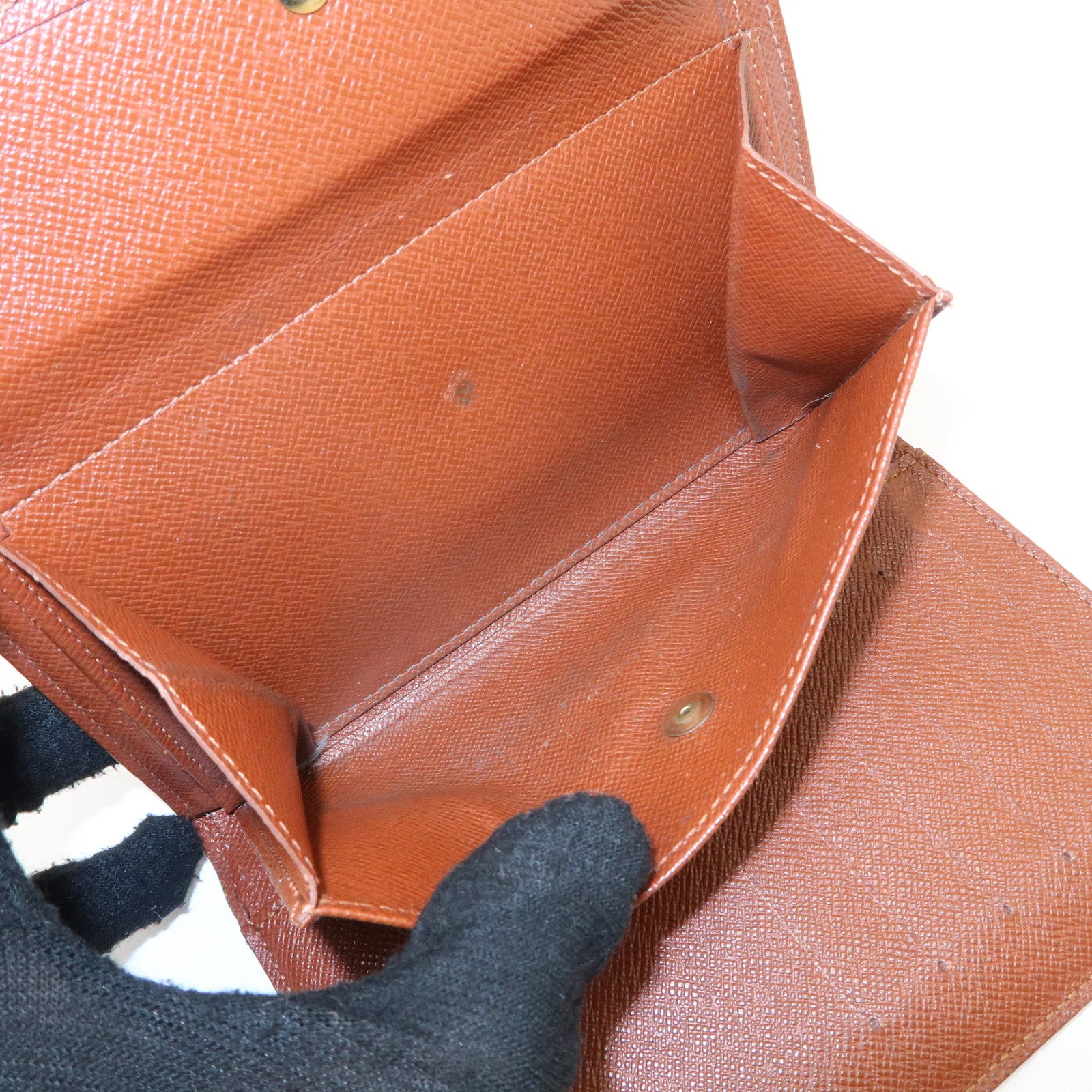 Louis Vuitton Monogram Set of 3 Wallet M61202 M61619 Used