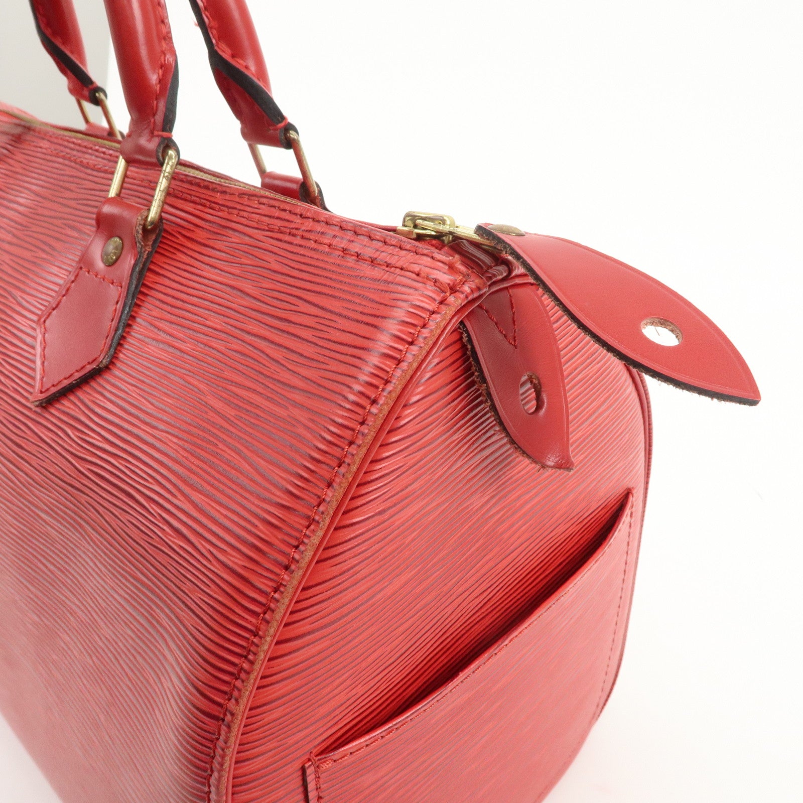 Louis Vuitton Epi Leather Speedy 30 Boston Bag Castilian Red M43007