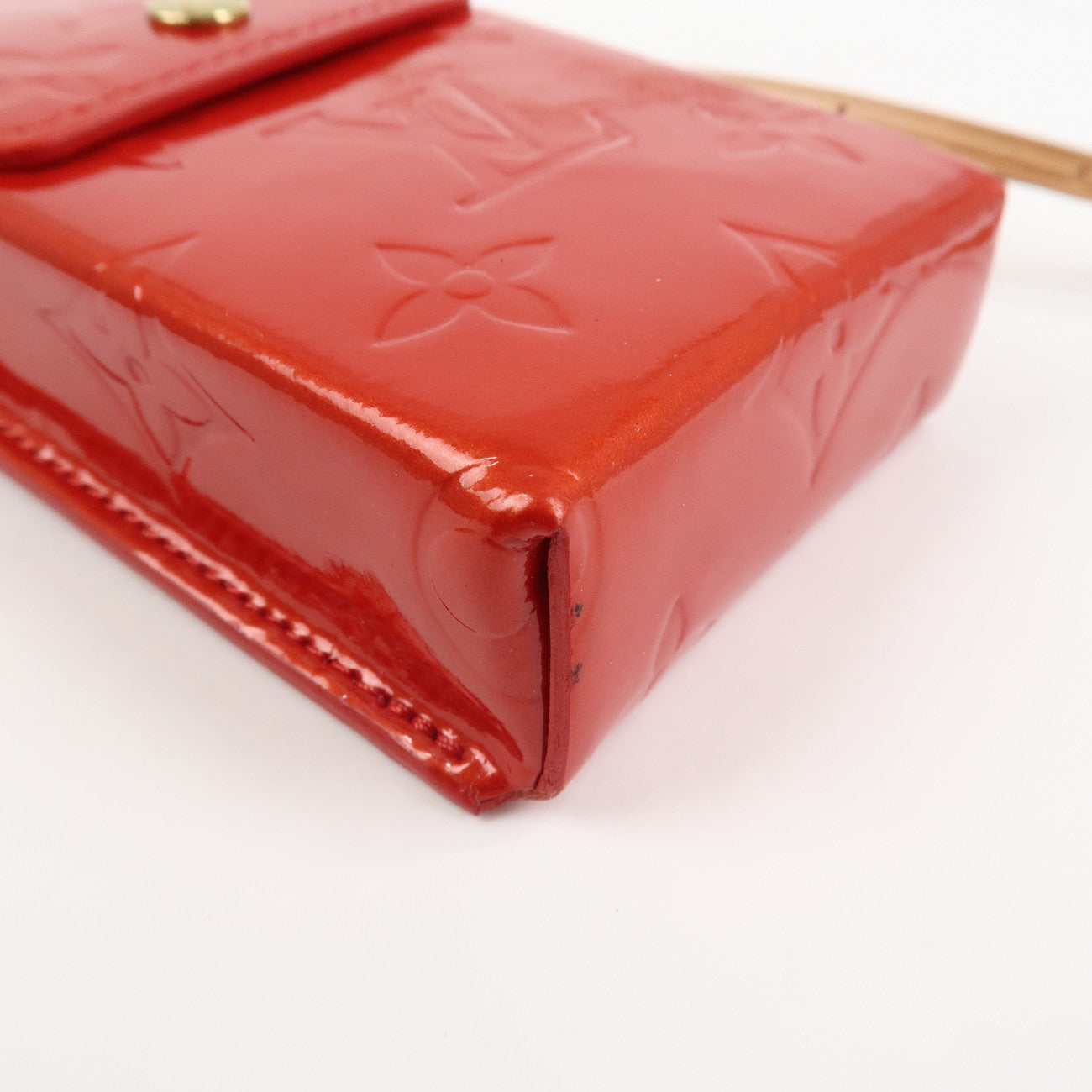 Louis Vuitton Monogram Vernis Green Cigarette Case Rouge M91155