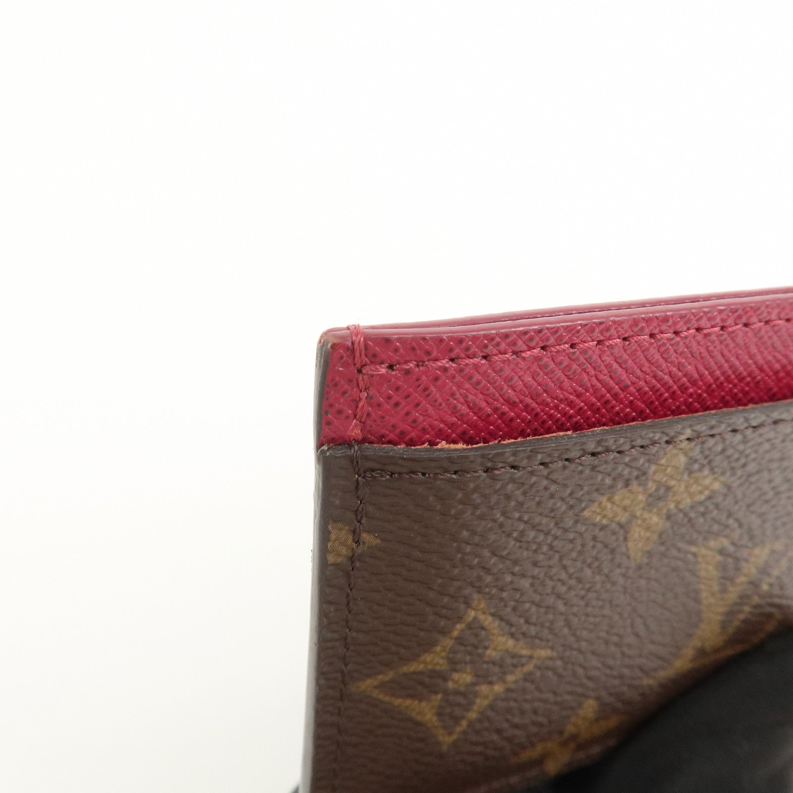 Louis Vuitton Monogram Porte Cartes Simple Card Case Fuchsia M60703