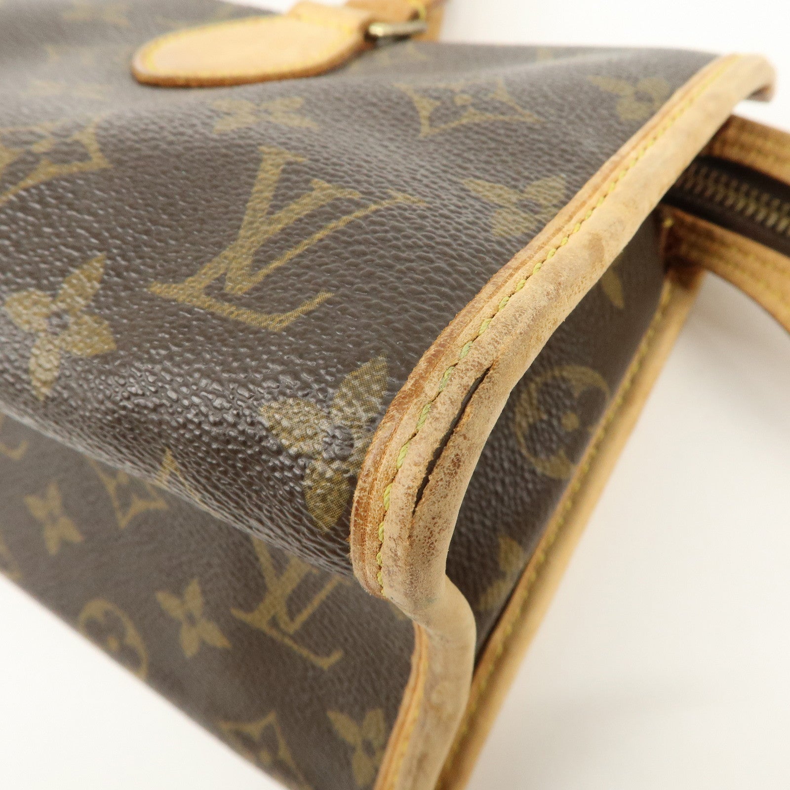Louis Vuitton Monogram Popincourt Hand Bag Brown M40009 Used