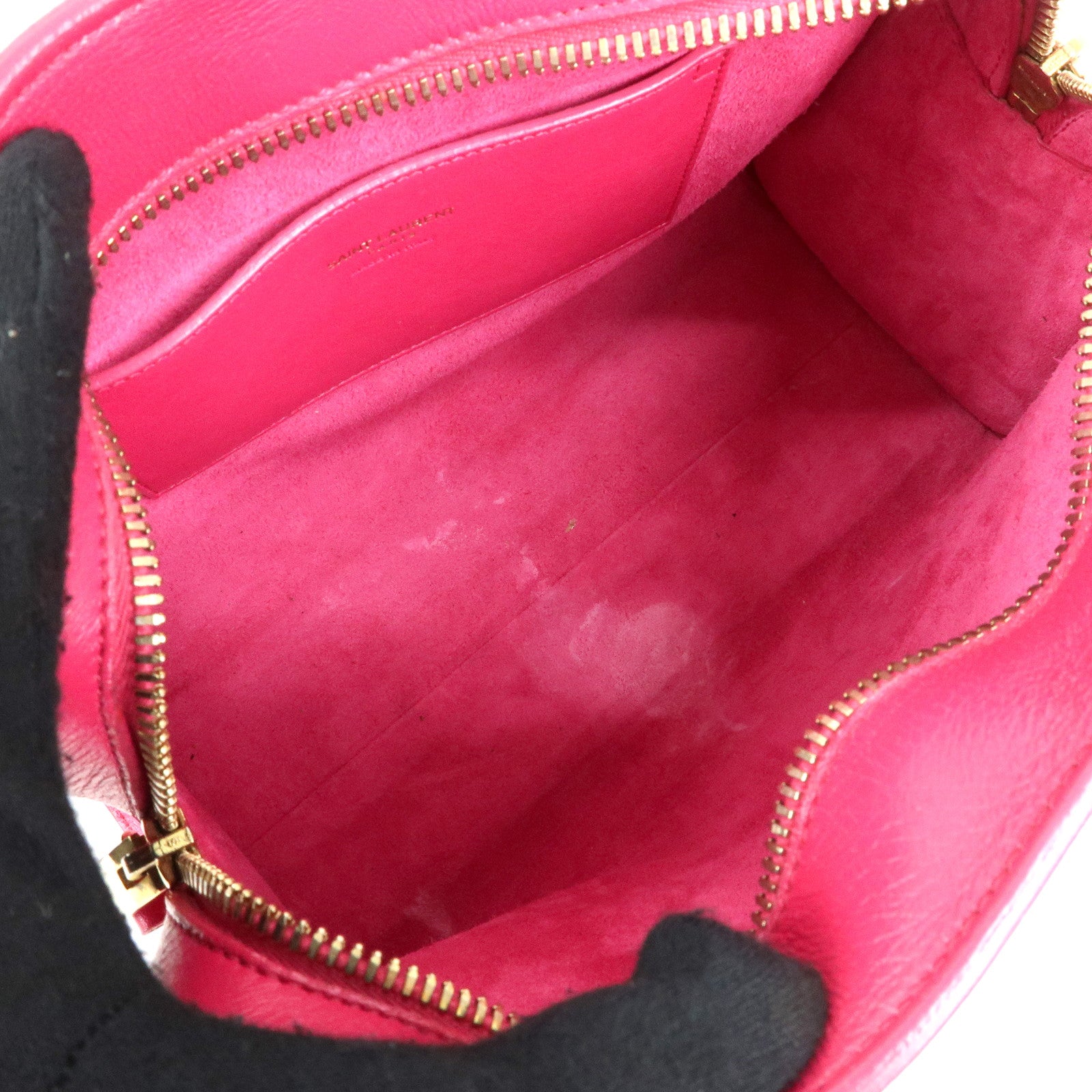 SAINT LAURENT PARIS Cassandra Leather 2Way Hand Shoulder Bag 372087