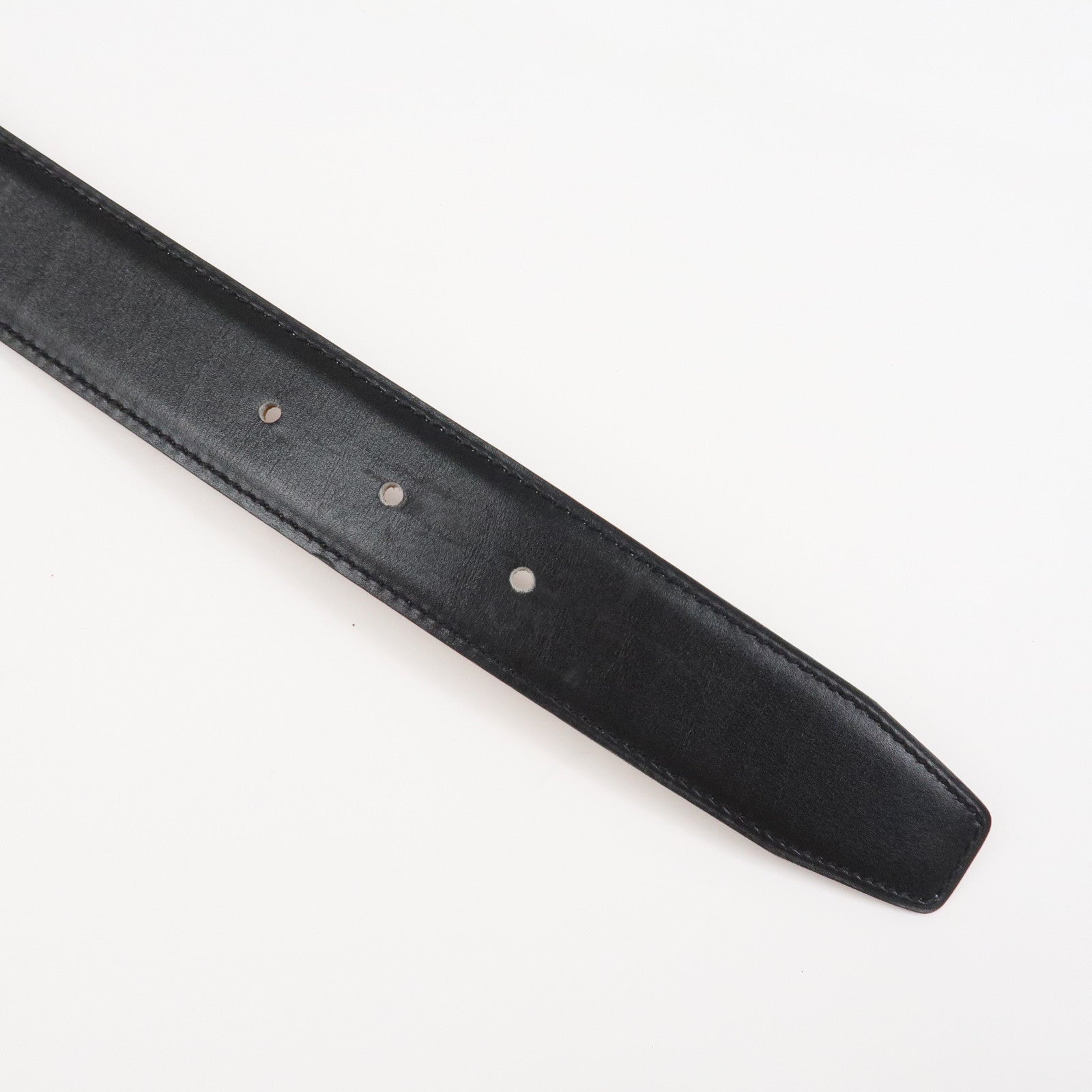 HERMES Leather H Buckle Reversible Constance Belt Z Stamped