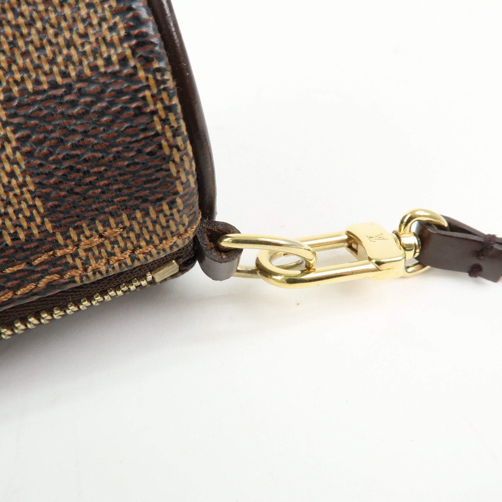 Louis Vuitton Dameir Mini Pouch for Papillon Bag Damier Ebene Brown