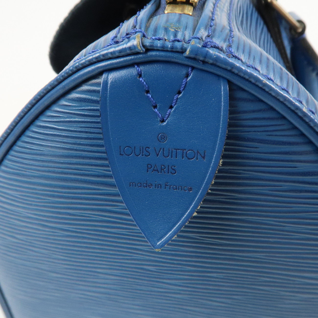 Louis Vuitton Epi Speedy 25 Hand Bag Boston Bag Toledo Blue M43015