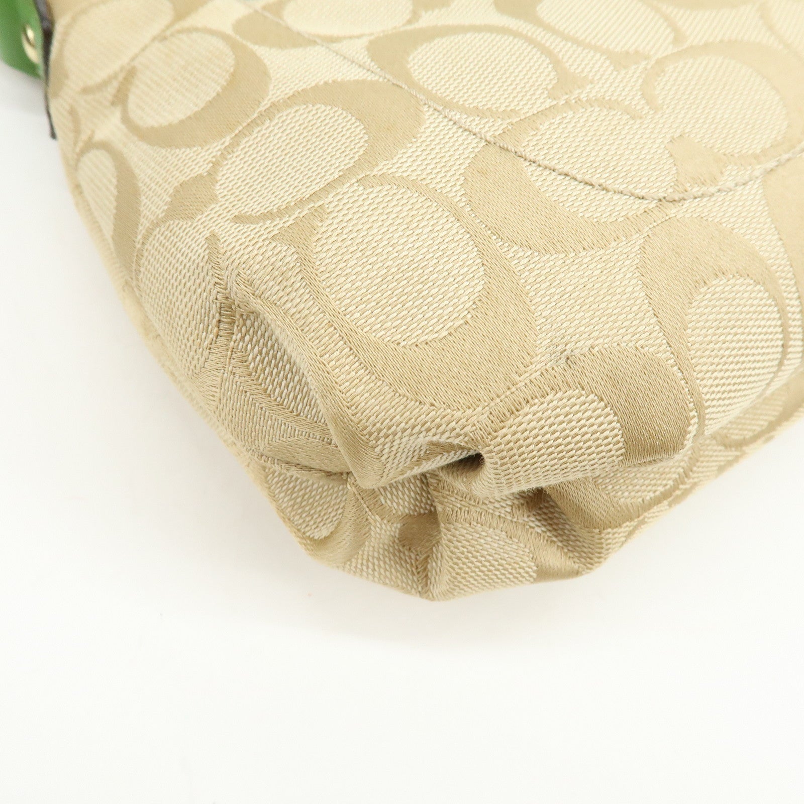 COACH Set of 2 Signature Poppy Canvas Patent Leather Shoulder Bag