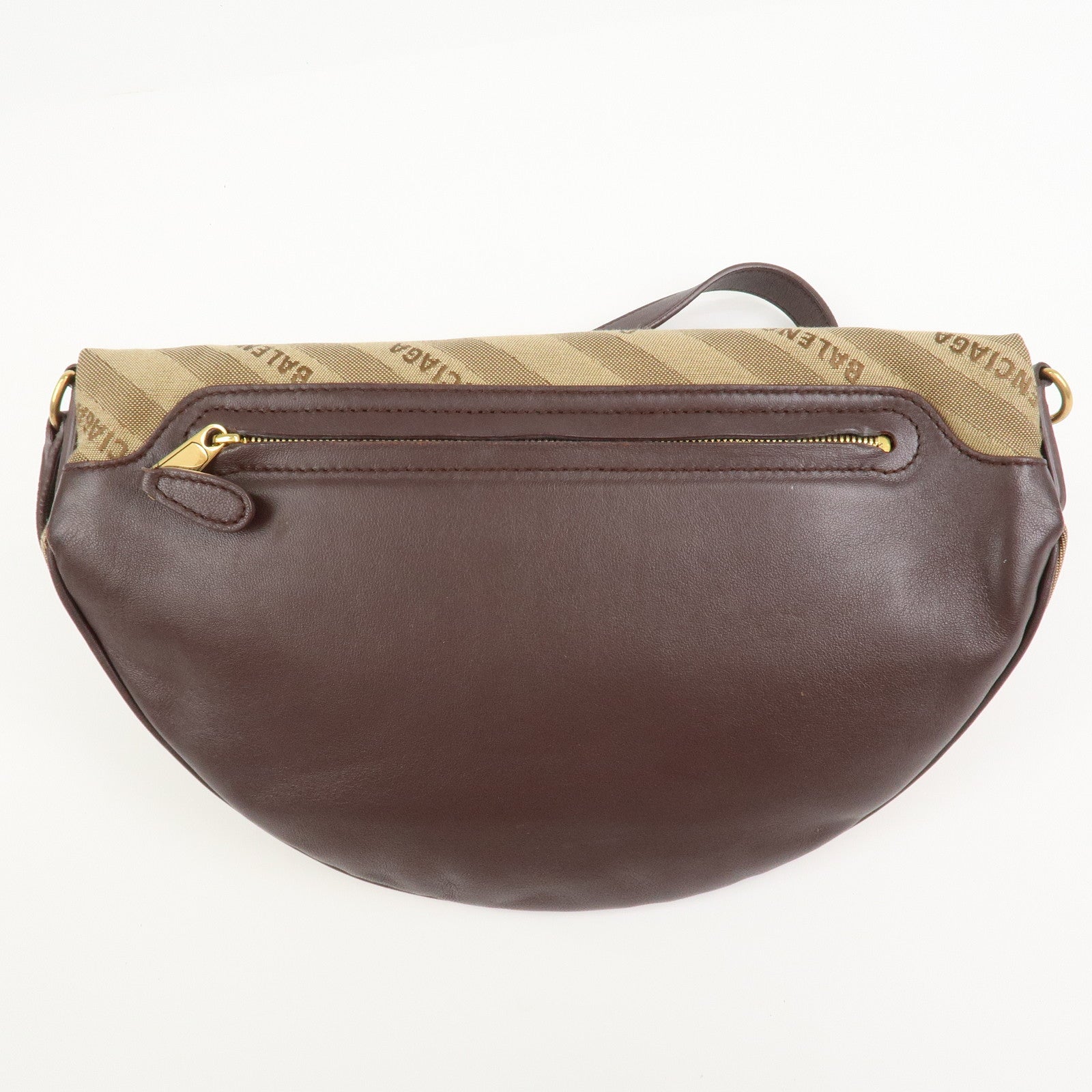 BALENCIAGA Leather Souvenir XS Body Bag Crossbody Bag Brown 518163