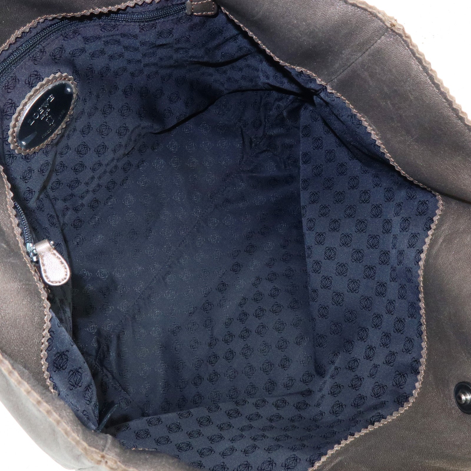 LOEWE Anagram Nappa Leather Tote Bag Hand Bag Bronze