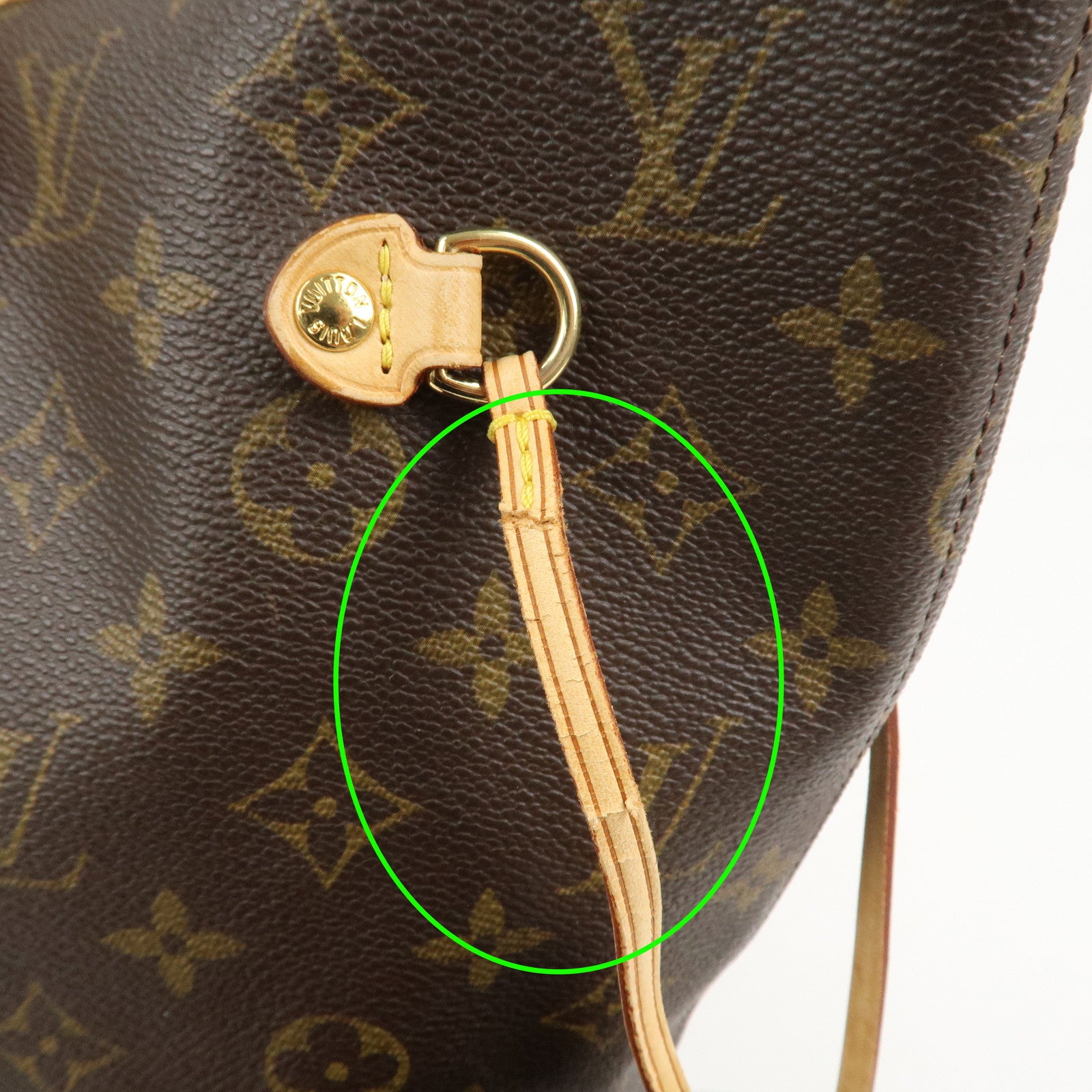 Louis Vuitton Monogram Neverfull MM Tote Bag Brown M40156