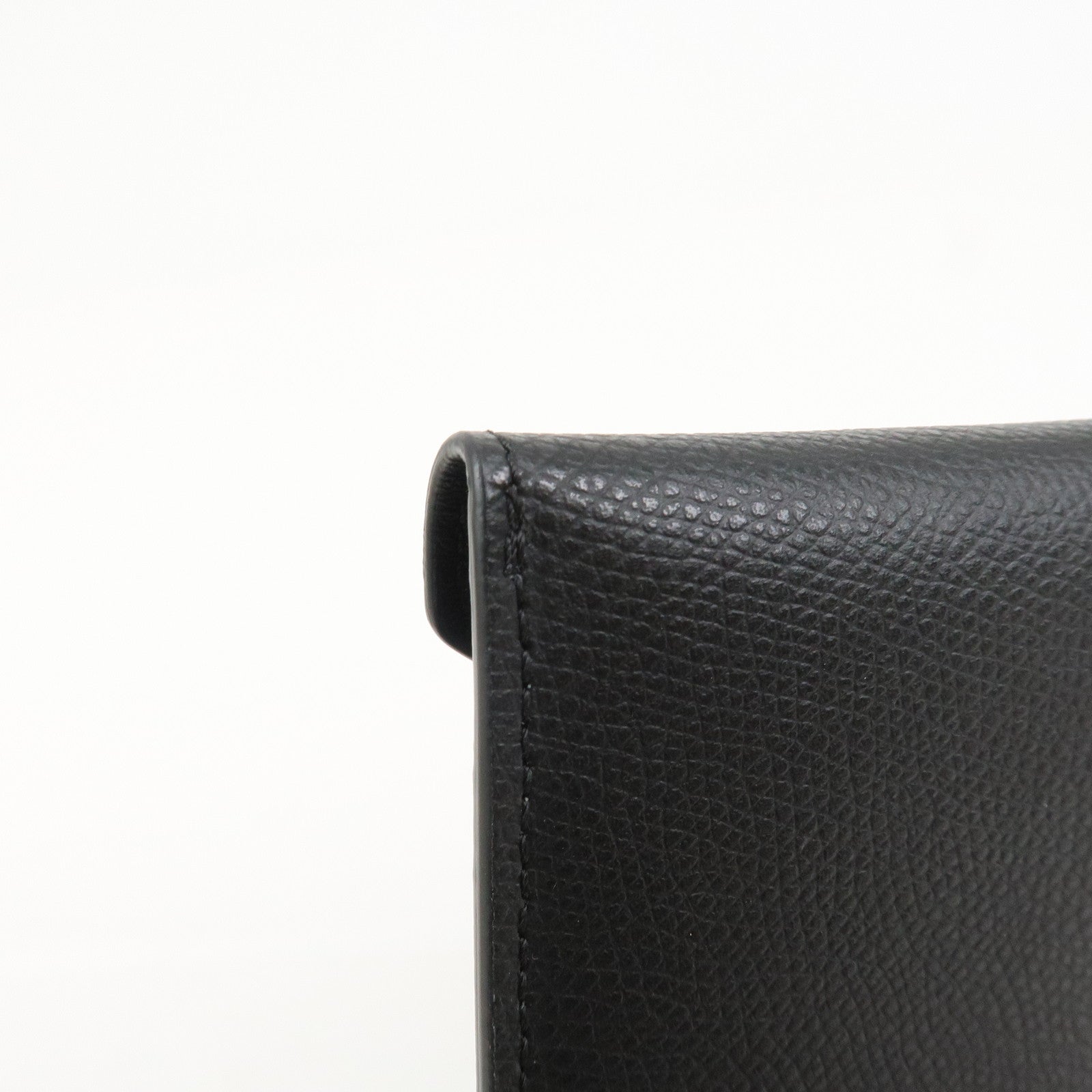 FENDI F IS FENDI Logo Leather Pouch Envelope Case Black 8N0151