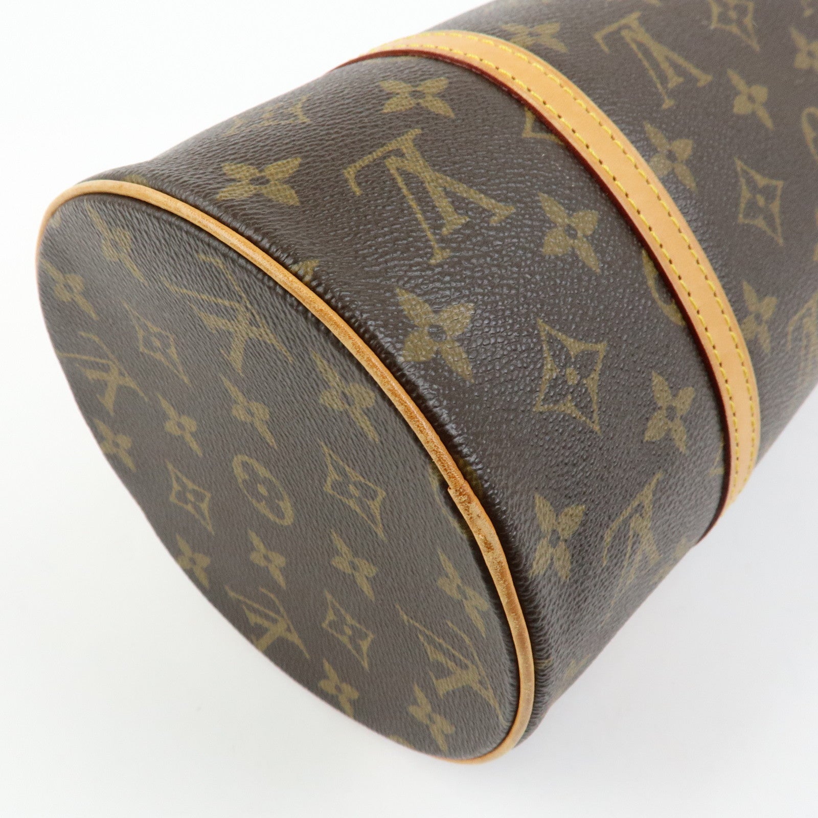 Louis Vuitton Monogram Papillon 30 Hand Bag Brown M51385
