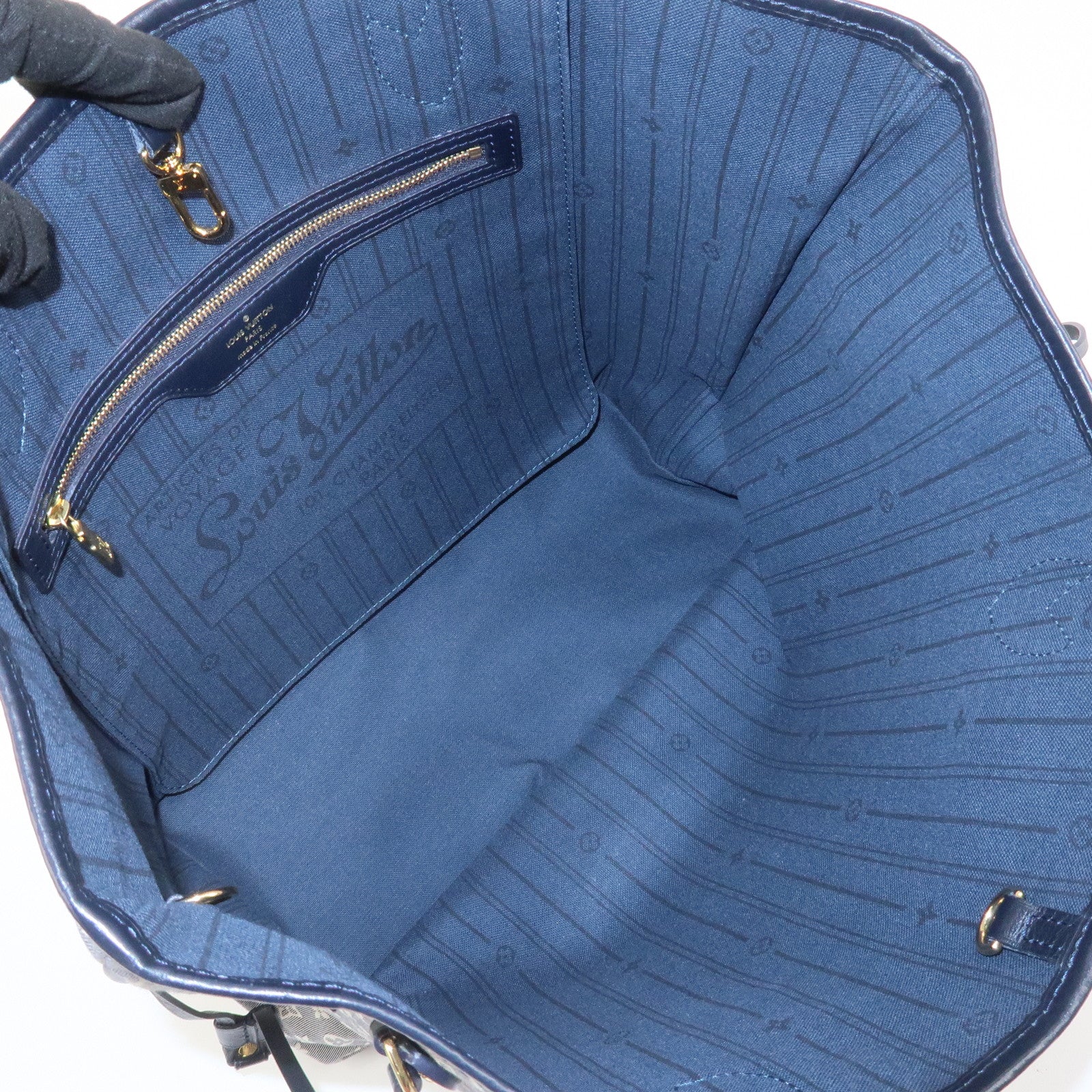 Louis Vuitton Monogram Idylle Neverfull MM Tote Bag Encre M40514