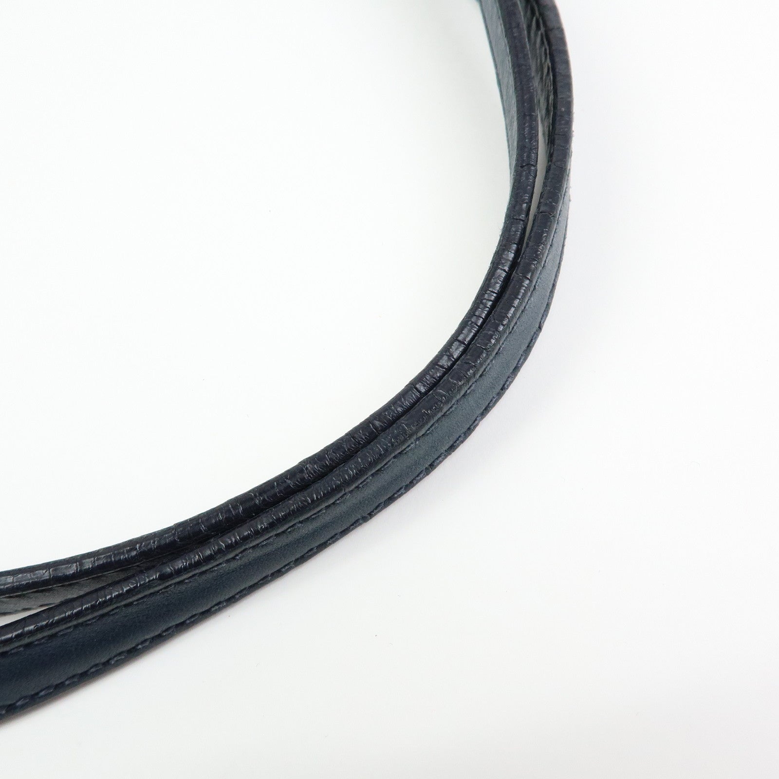 GUCCI Guccissima Leather Chain Tote Bag Shoulder Bag Navy 453773