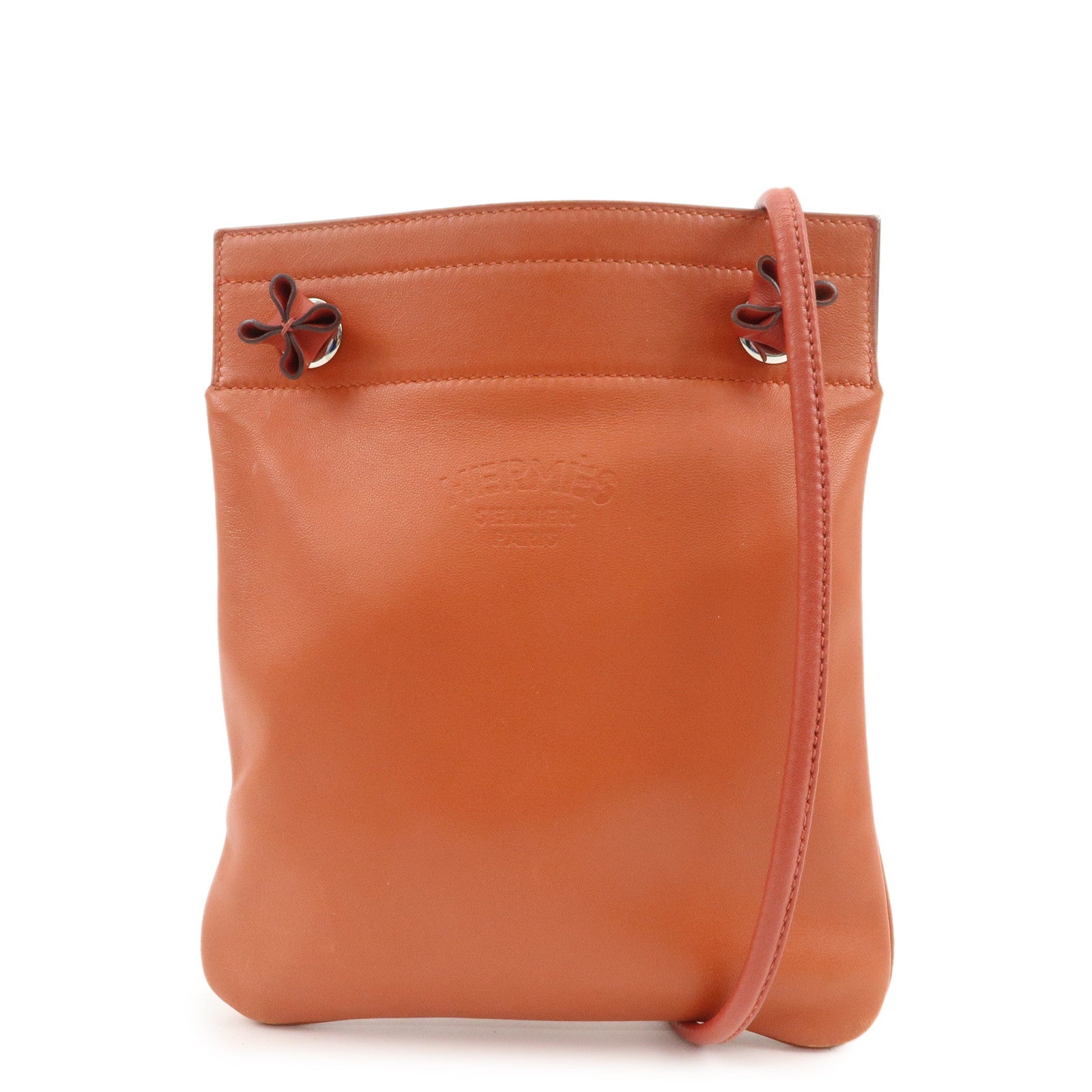 HERMES Aline Mini Shoulder Bag Crossbody Bag C Stamped Brown