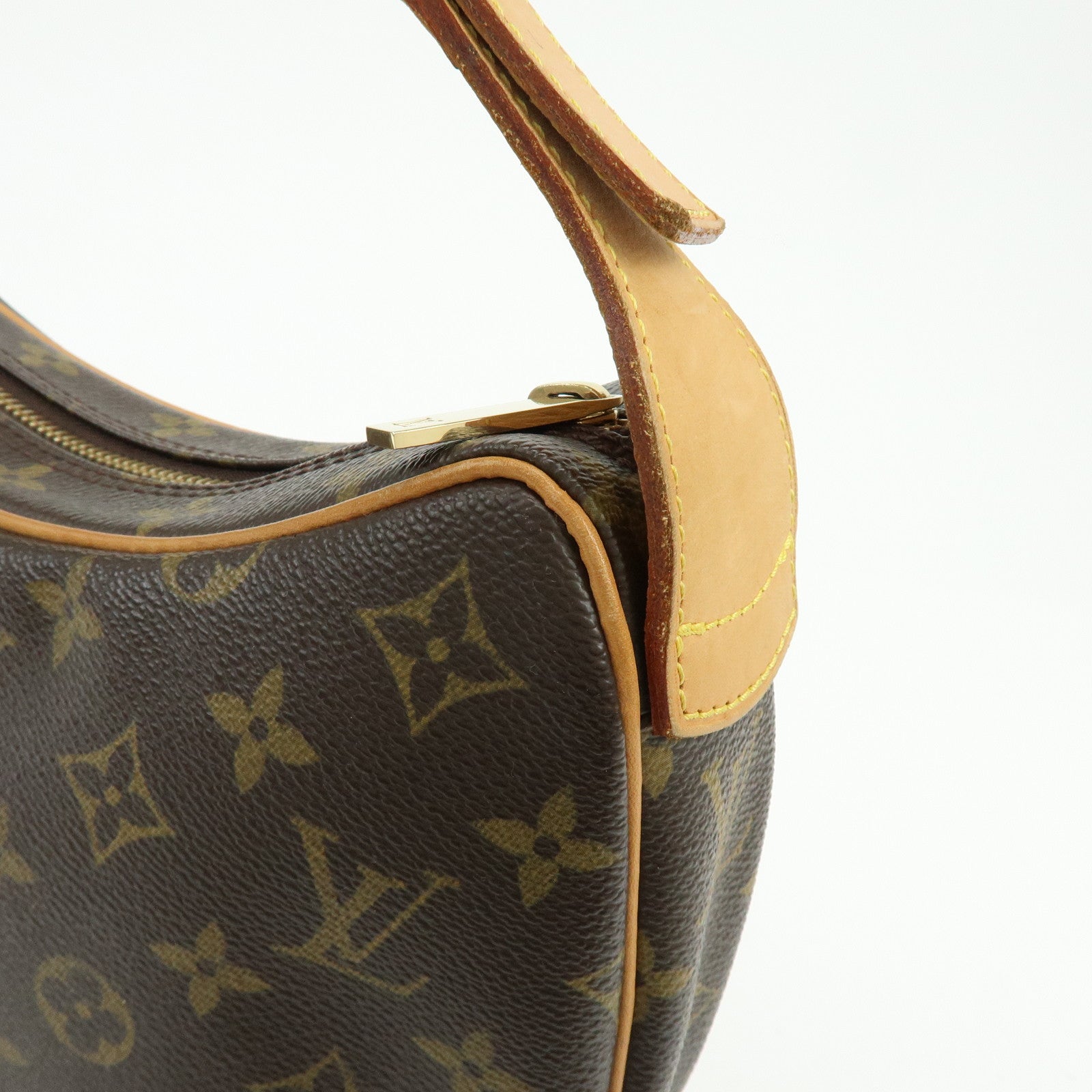 Louis Vuitton Monogram Croissant MM Shoulder Bag Brown M51512