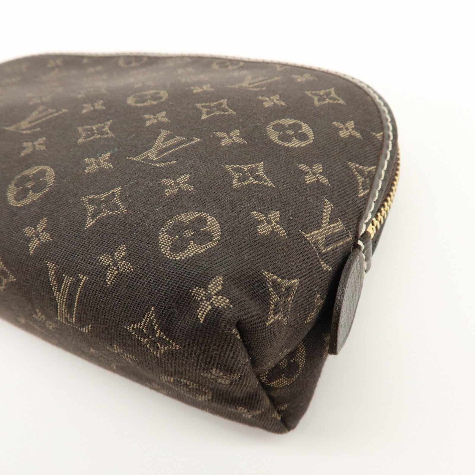 Louis Vuitton Monogram Idylle Pochette Cosmetic Pouch Fusain M40375