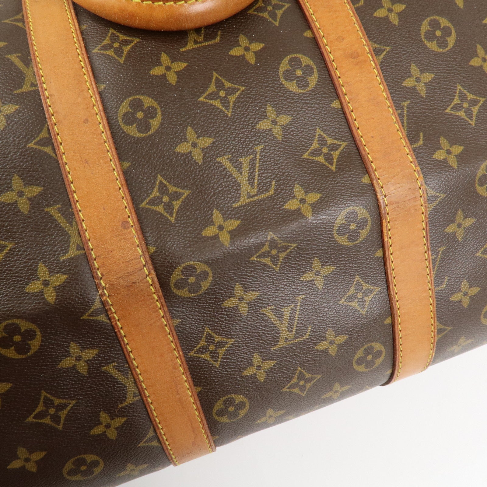 Louis Vuitton Monogram Keep All Bandouliere 55 Boston Bag M41414