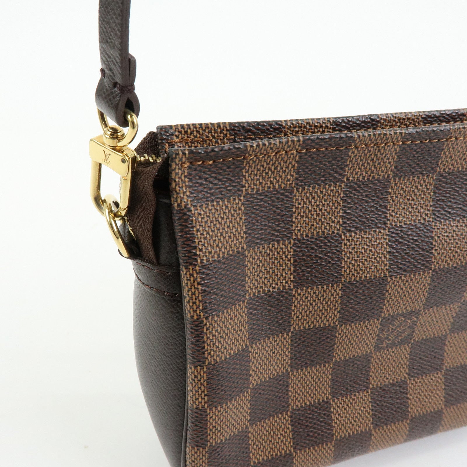 Louis Vuitton Damier Trousse Makeup Accessory Pouch Brown N51982
