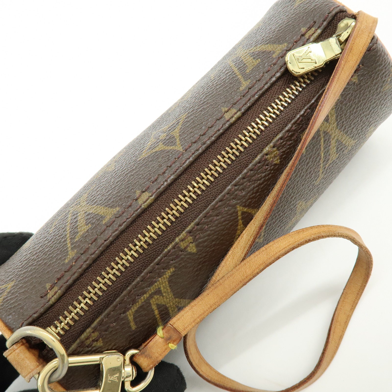 Louis Vuitton Monogram Mini Pouch for Papillon Bag Brown